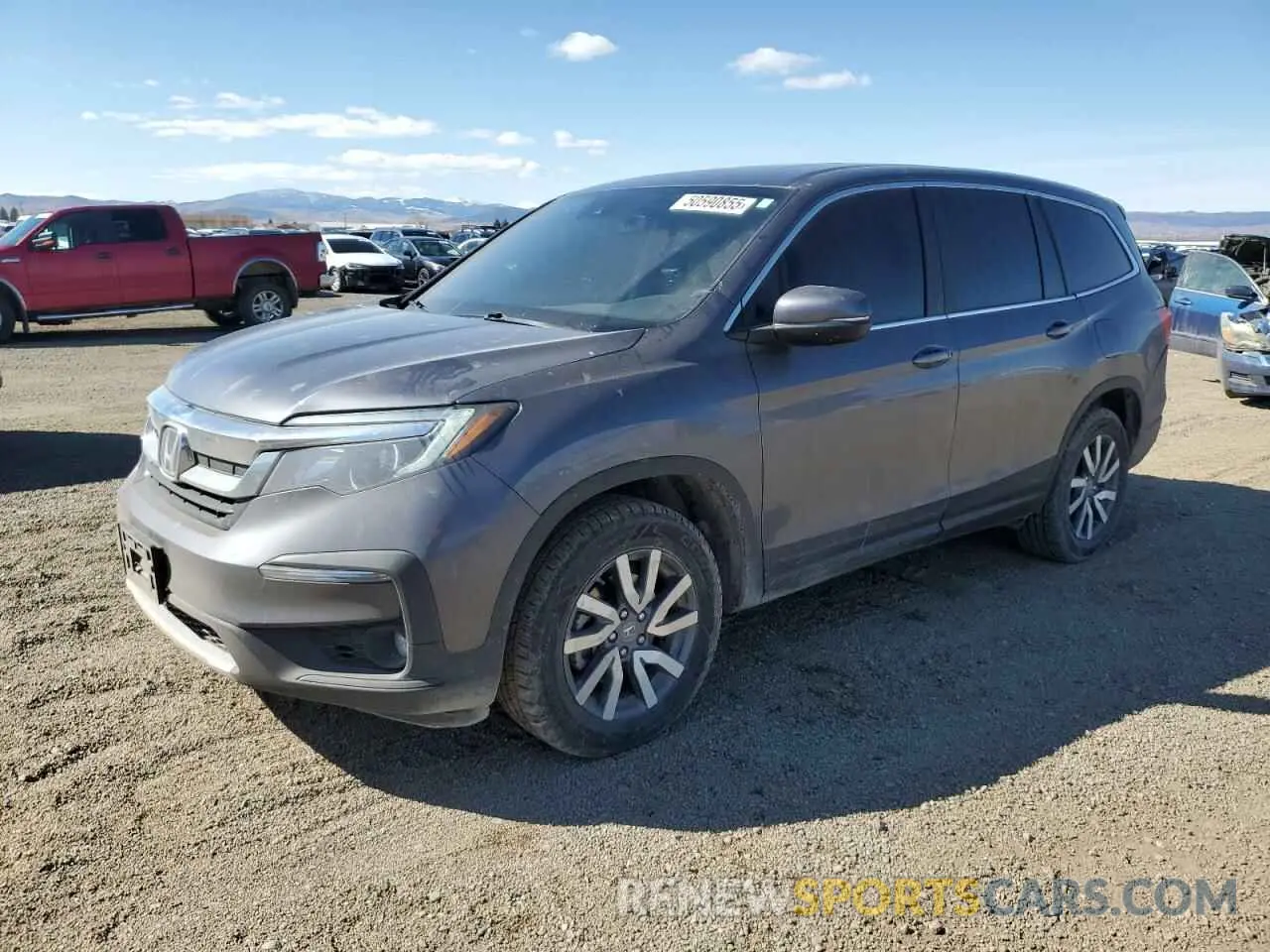 1 Photograph of a damaged car 5FNYF6H51MB038896 HONDA PILOT 2021