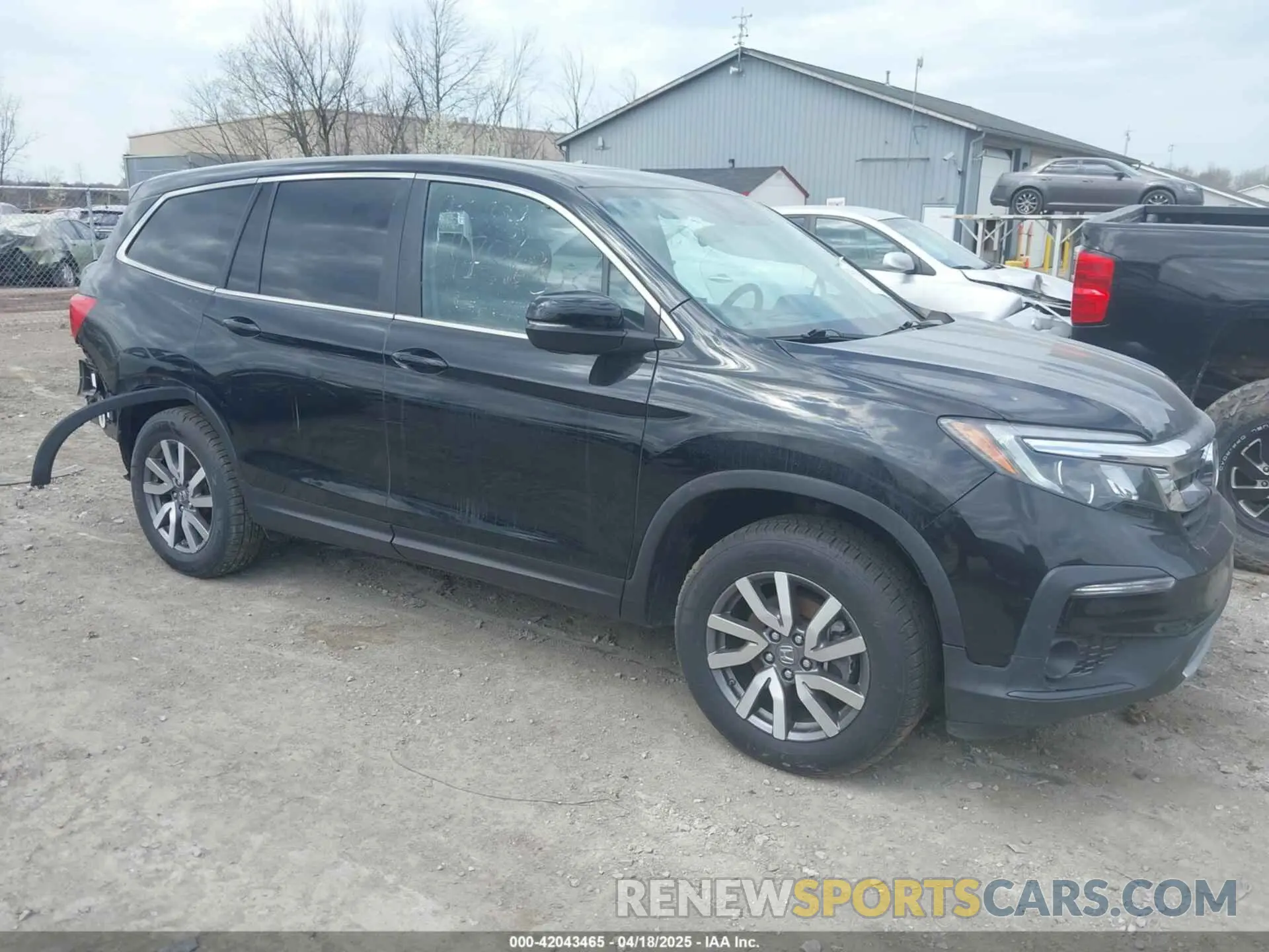1 Photograph of a damaged car 5FNYF6H51MB069839 HONDA PILOT 2021