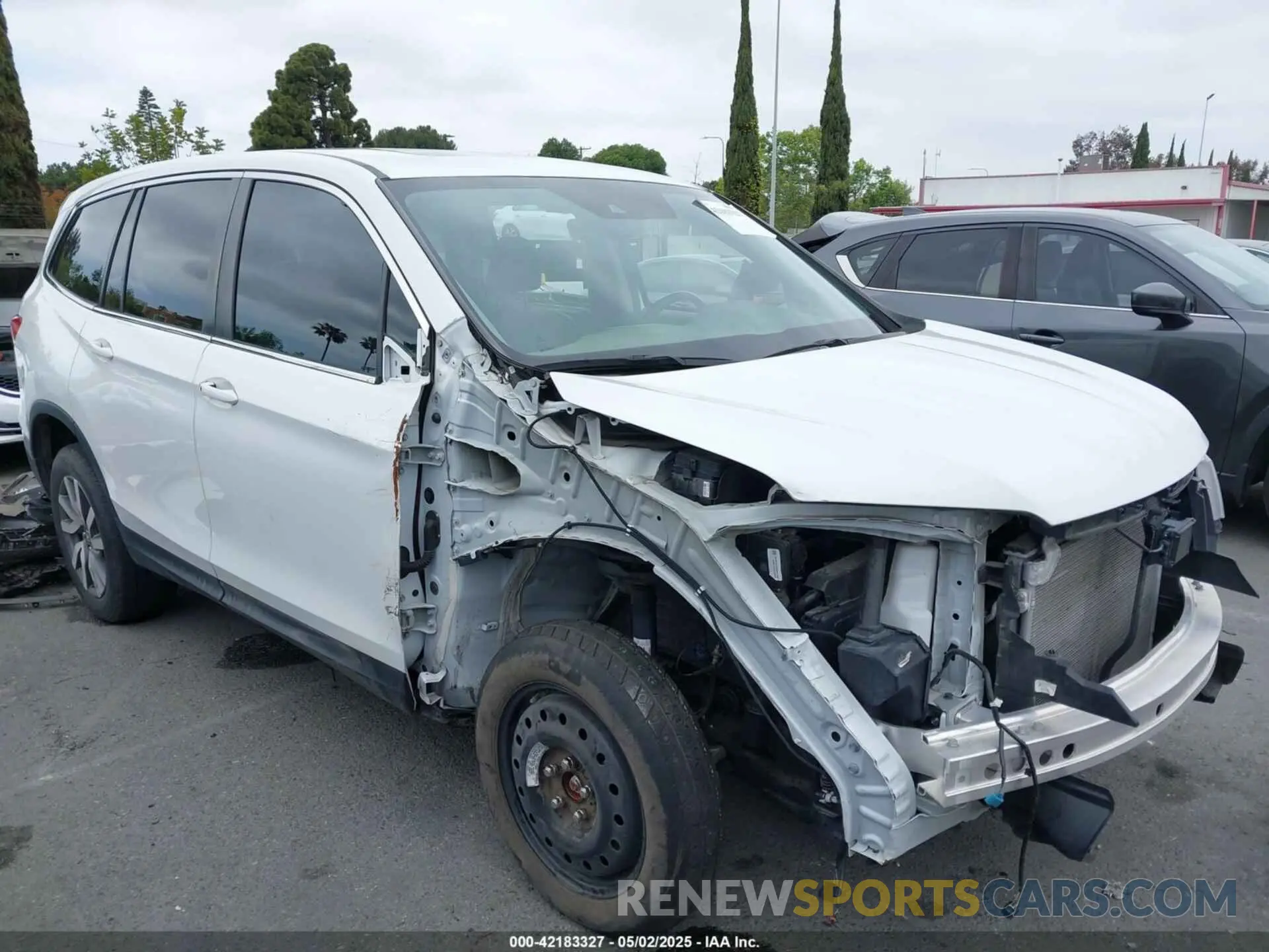 1 Photograph of a damaged car 5FNYF6H52MB099822 HONDA PILOT 2021