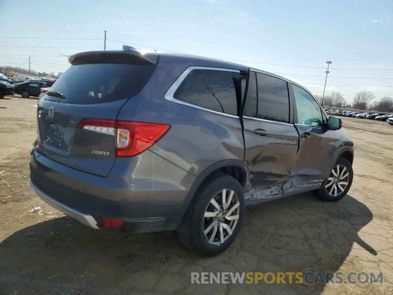3 Photograph of a damaged car 5FNYF6H53MB085332 HONDA PILOT 2021