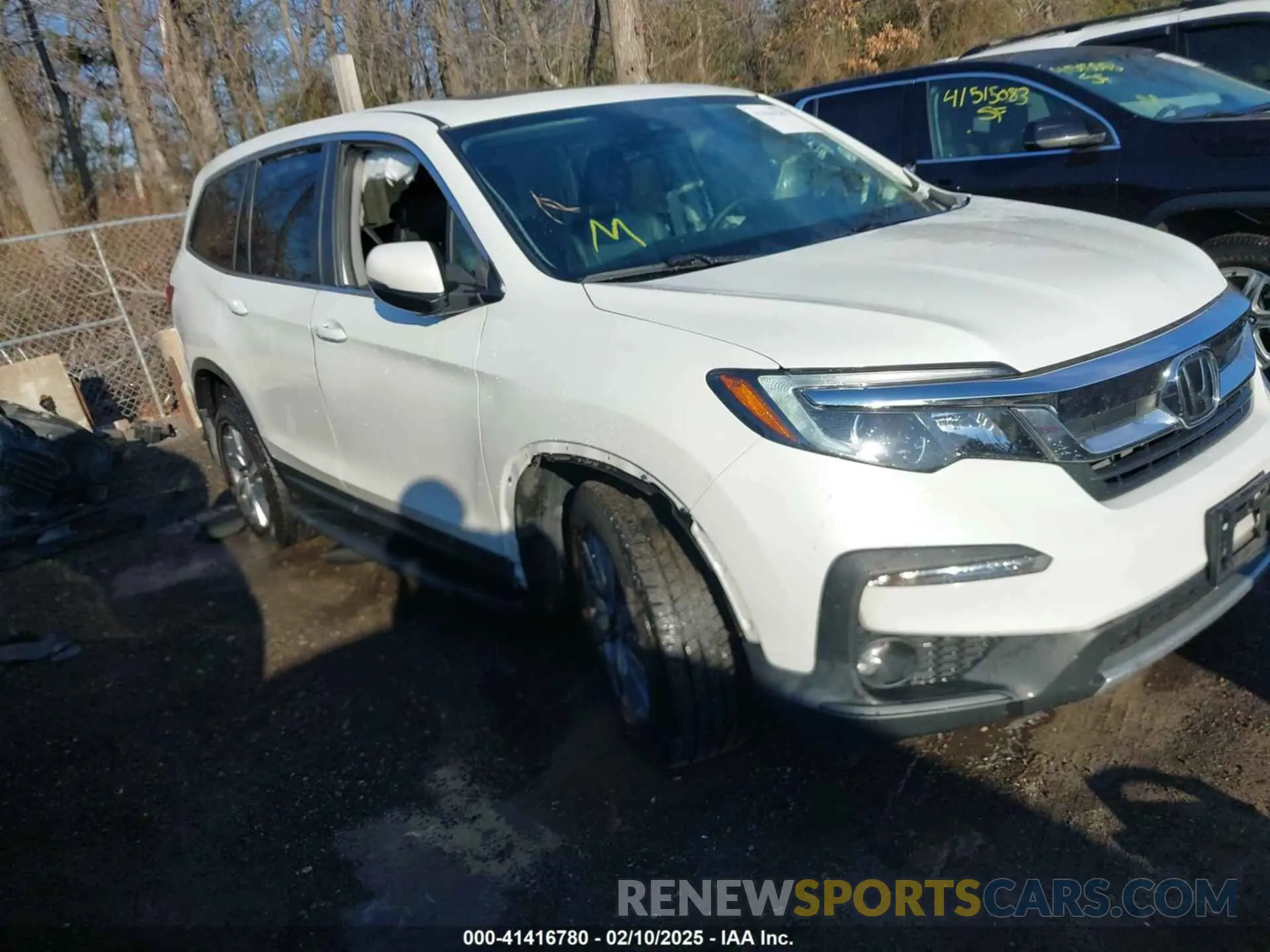 1 Photograph of a damaged car 5FNYF6H54MB020232 HONDA PILOT 2021