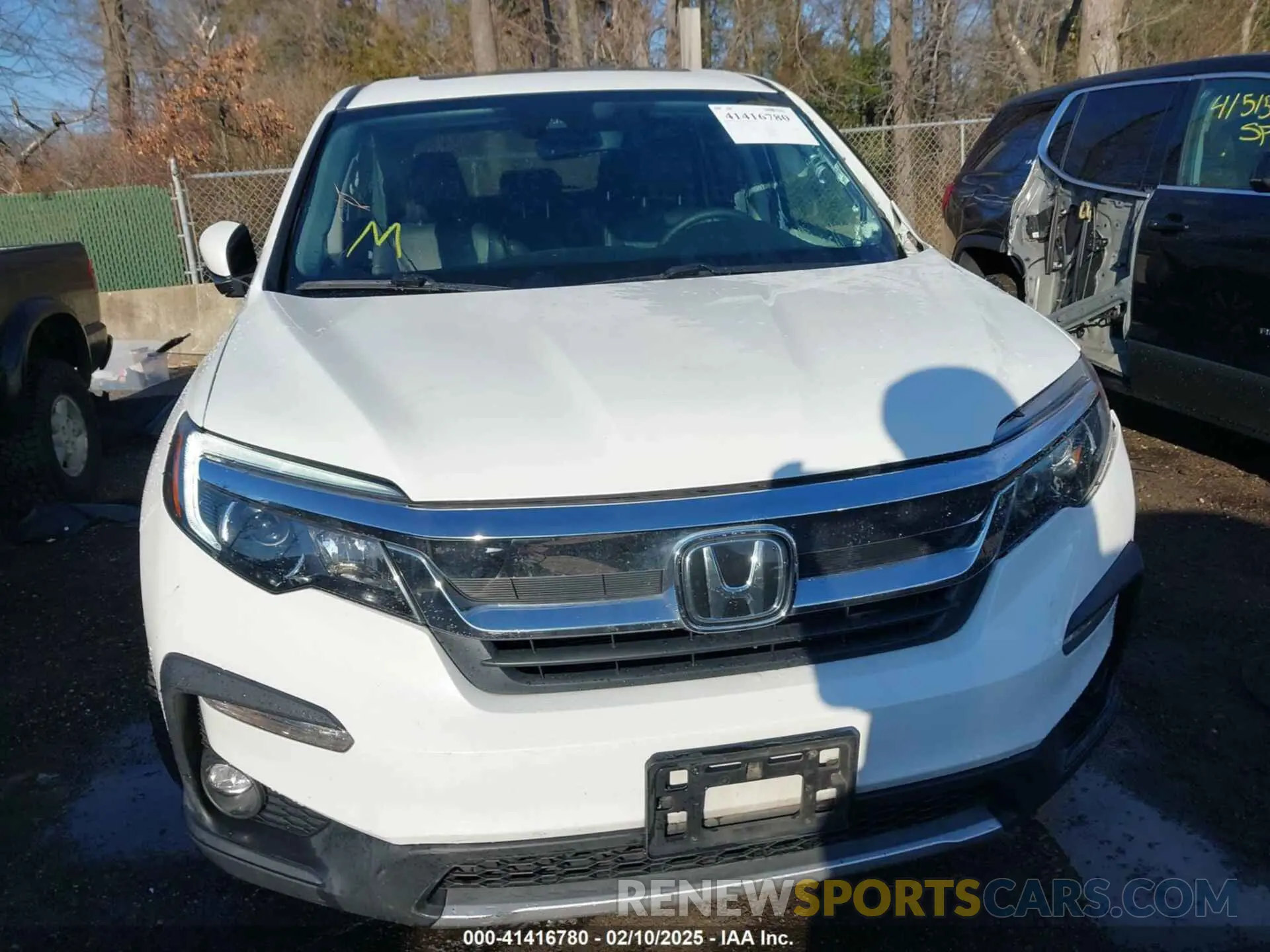 13 Photograph of a damaged car 5FNYF6H54MB020232 HONDA PILOT 2021