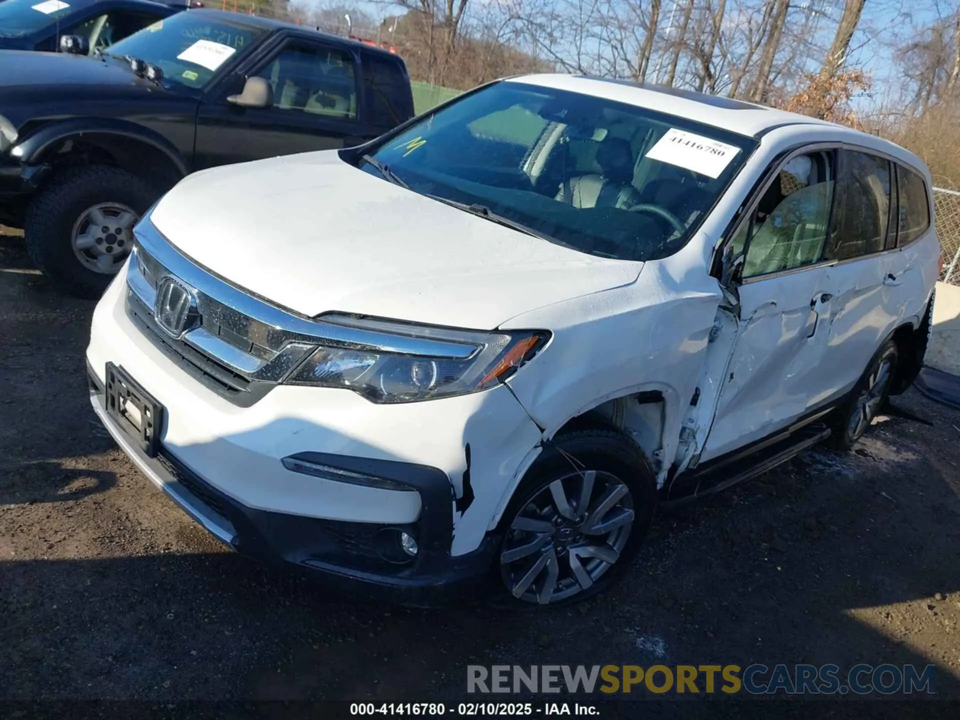 2 Photograph of a damaged car 5FNYF6H54MB020232 HONDA PILOT 2021