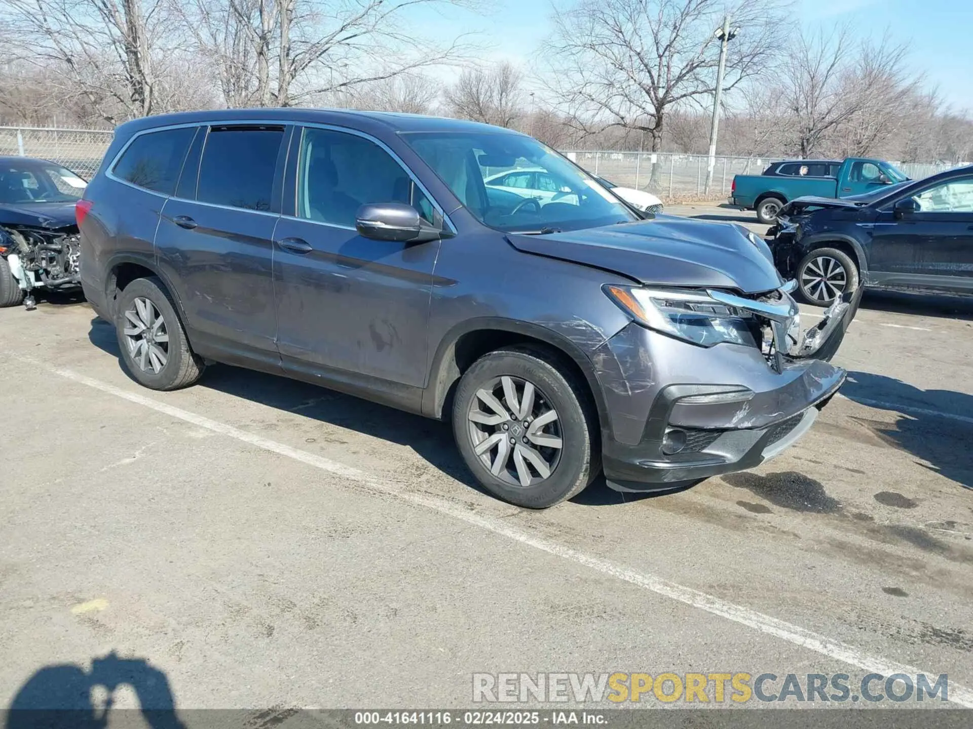 1 Photograph of a damaged car 5FNYF6H54MB028203 HONDA PILOT 2021