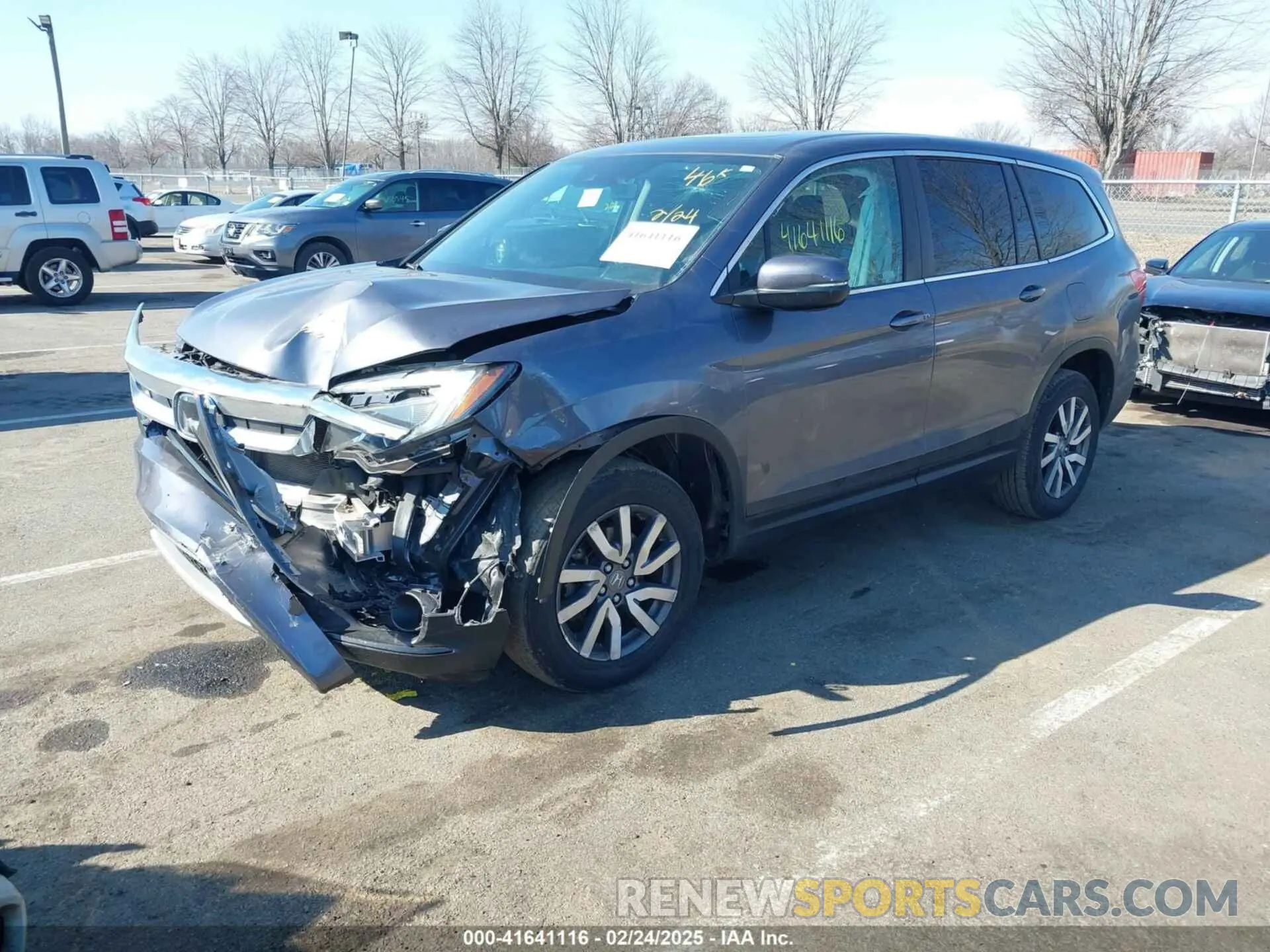 2 Photograph of a damaged car 5FNYF6H54MB028203 HONDA PILOT 2021