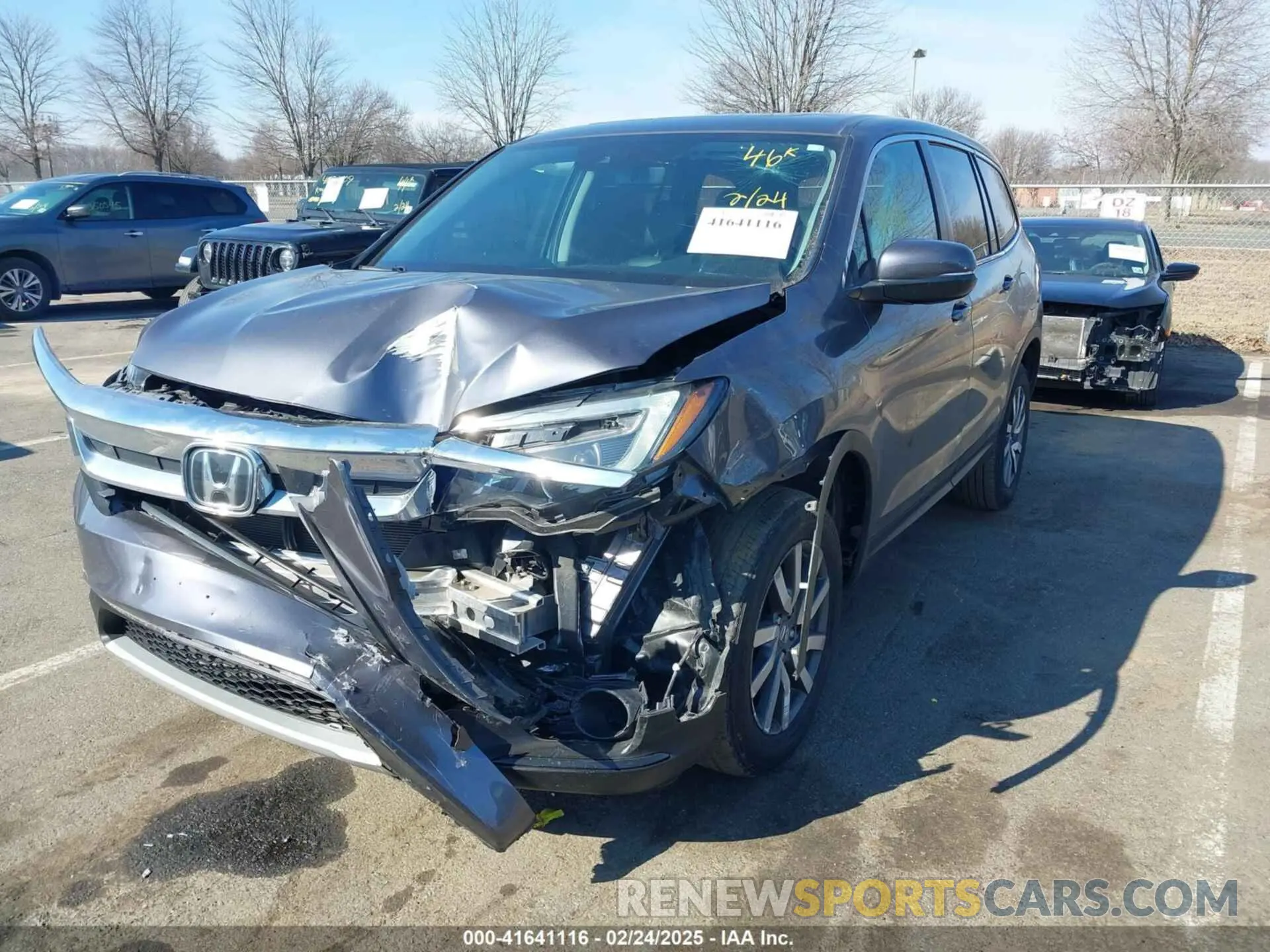 6 Photograph of a damaged car 5FNYF6H54MB028203 HONDA PILOT 2021