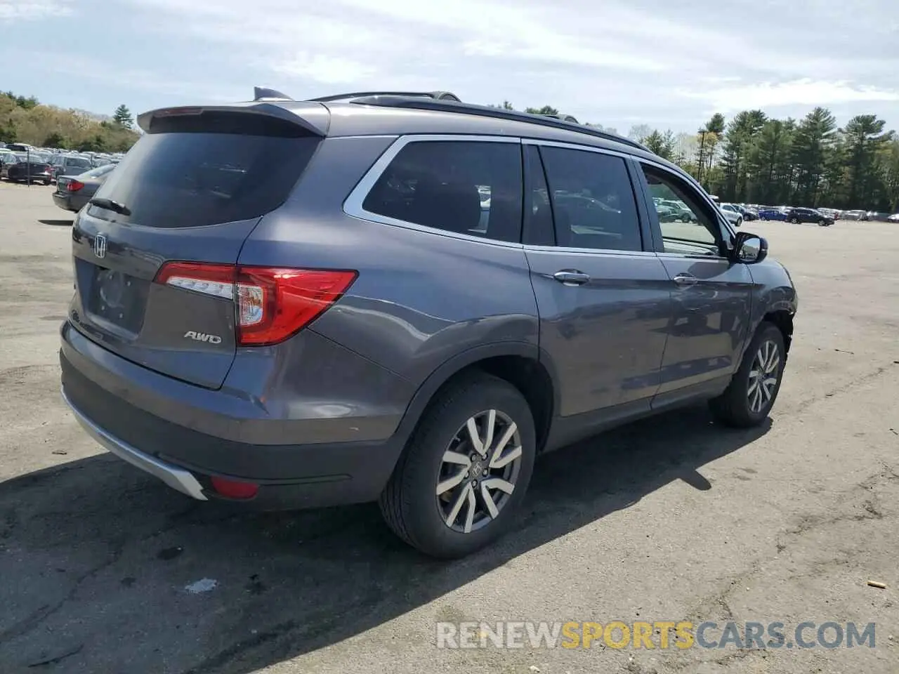 3 Photograph of a damaged car 5FNYF6H54MB052212 HONDA PILOT 2021