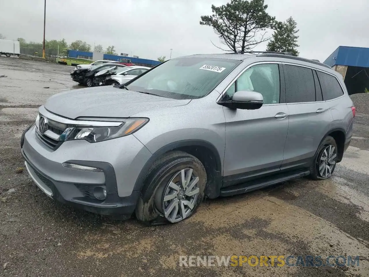 1 Photograph of a damaged car 5FNYF6H54MB100551 HONDA PILOT 2021