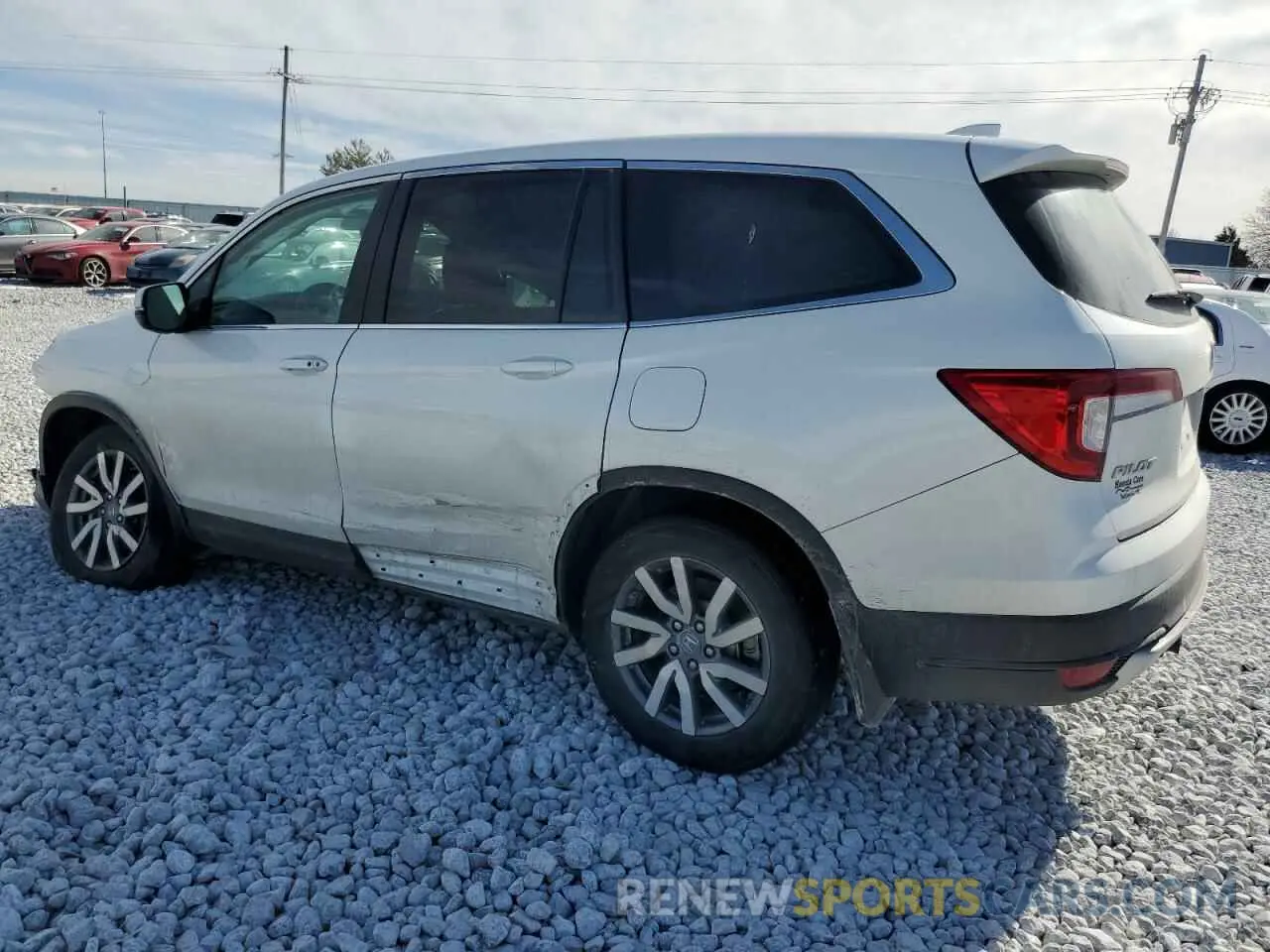 2 Photograph of a damaged car 5FNYF6H56MB007952 HONDA PILOT 2021