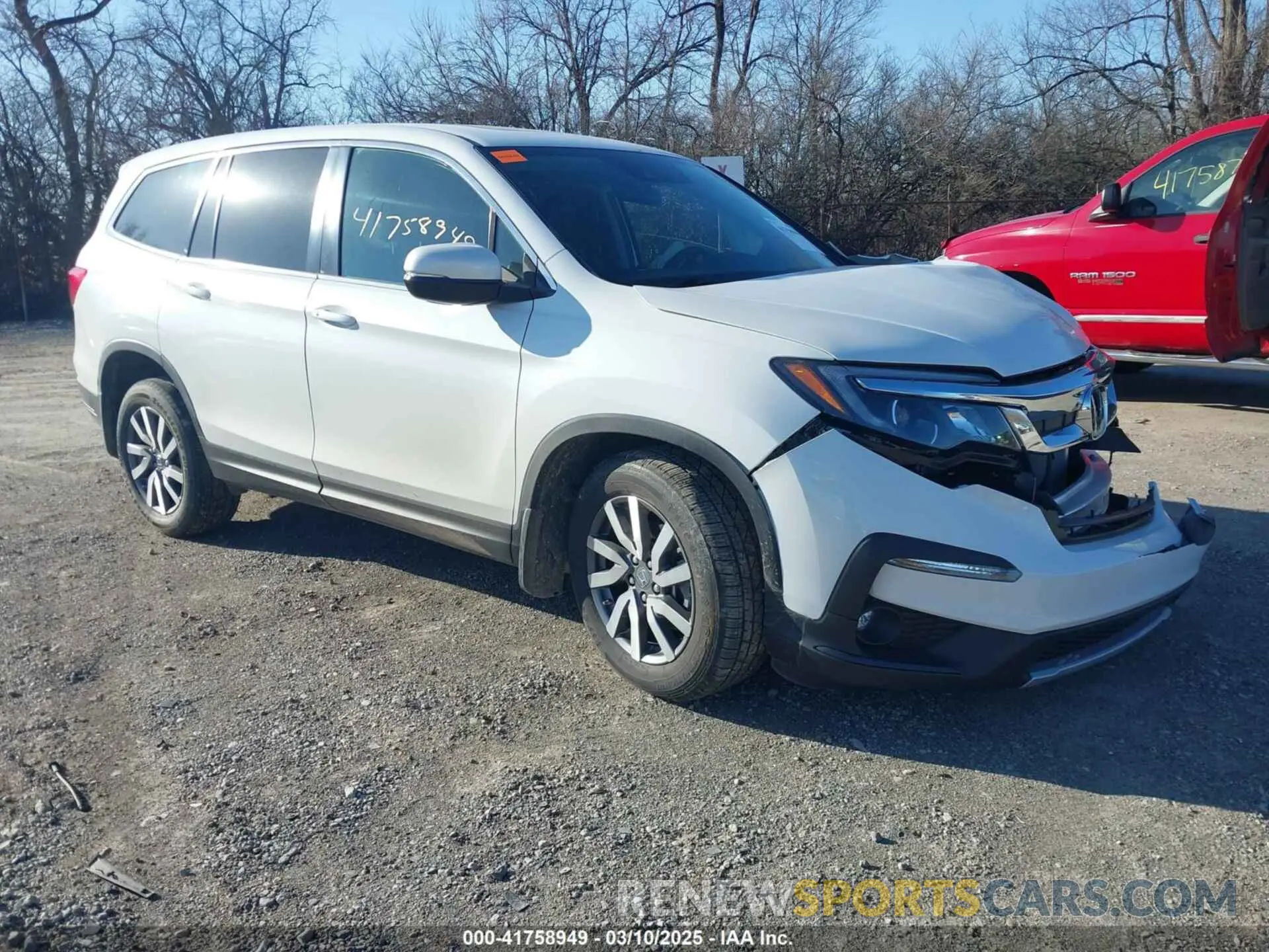 1 Photograph of a damaged car 5FNYF6H56MB049800 HONDA PILOT 2021