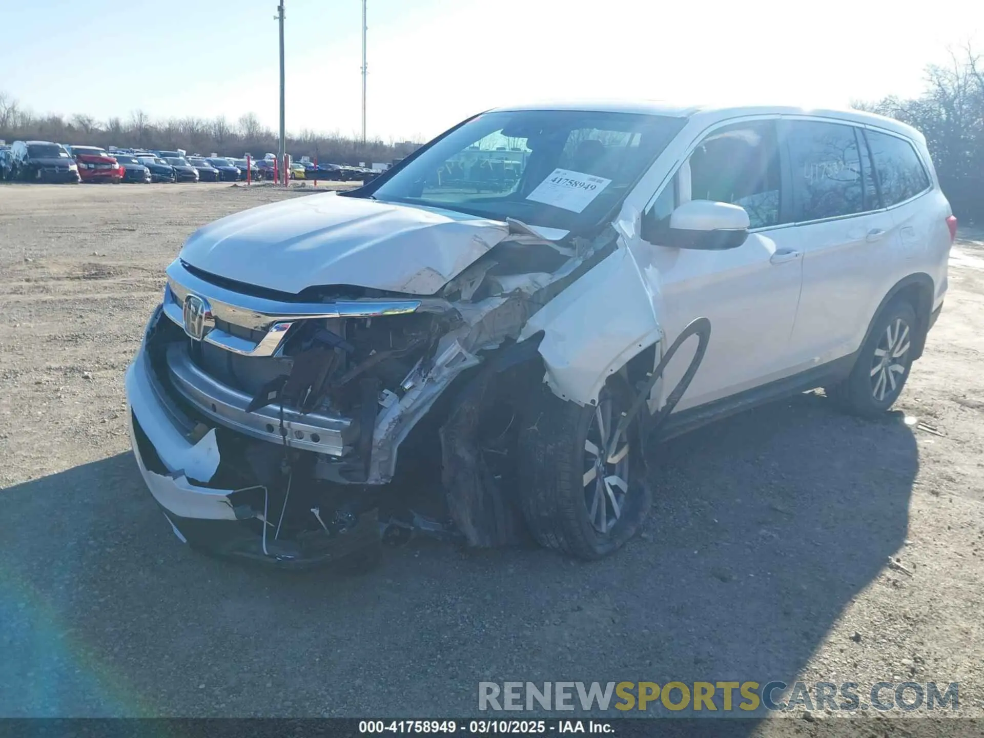 2 Photograph of a damaged car 5FNYF6H56MB049800 HONDA PILOT 2021