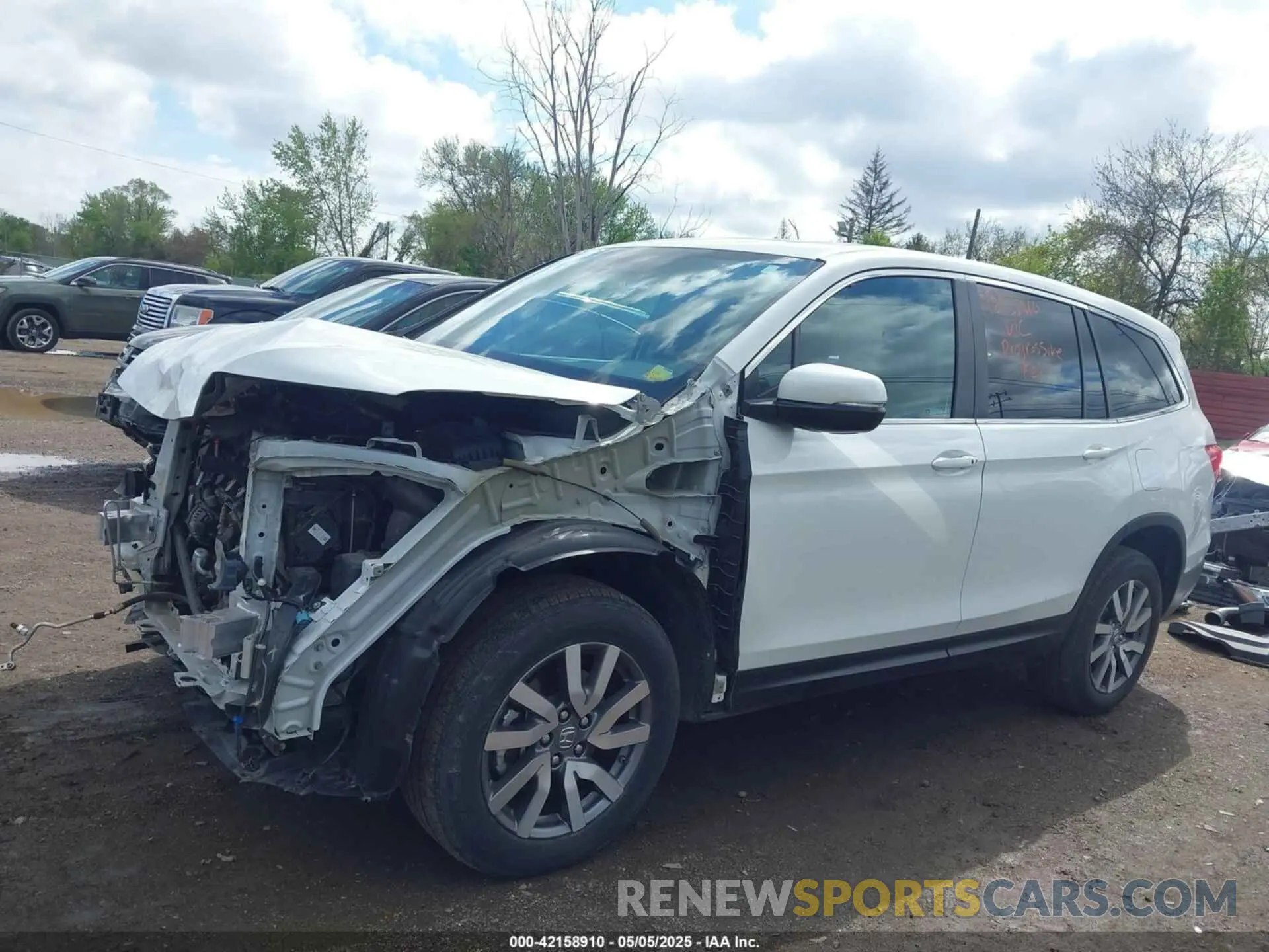 2 Photograph of a damaged car 5FNYF6H57MB054147 HONDA PILOT 2021