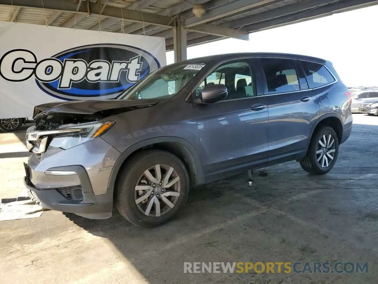 1 Photograph of a damaged car 5FNYF6H58MB001098 HONDA PILOT 2021