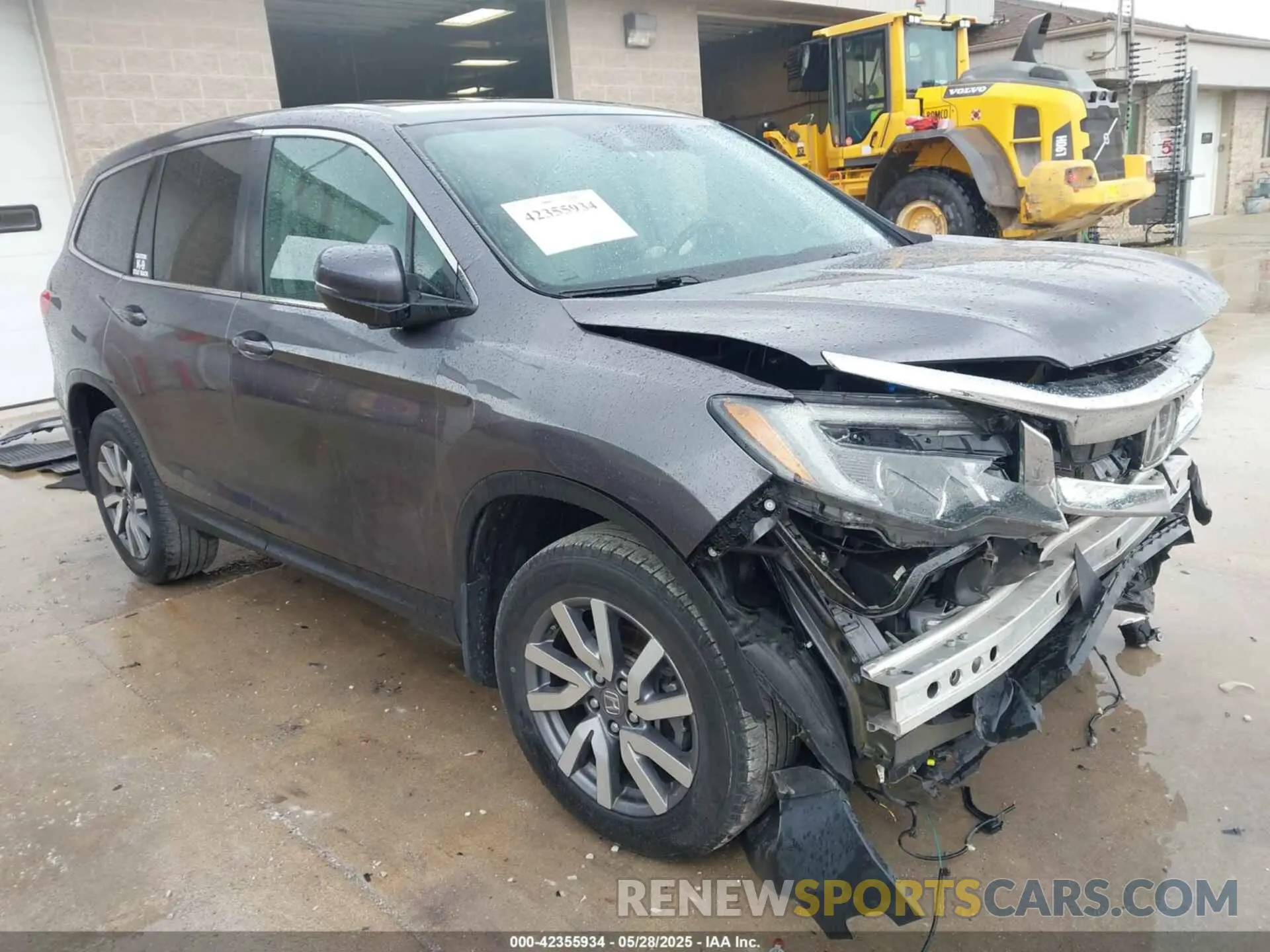 1 Photograph of a damaged car 5FNYF6H58MB030939 HONDA PILOT 2021