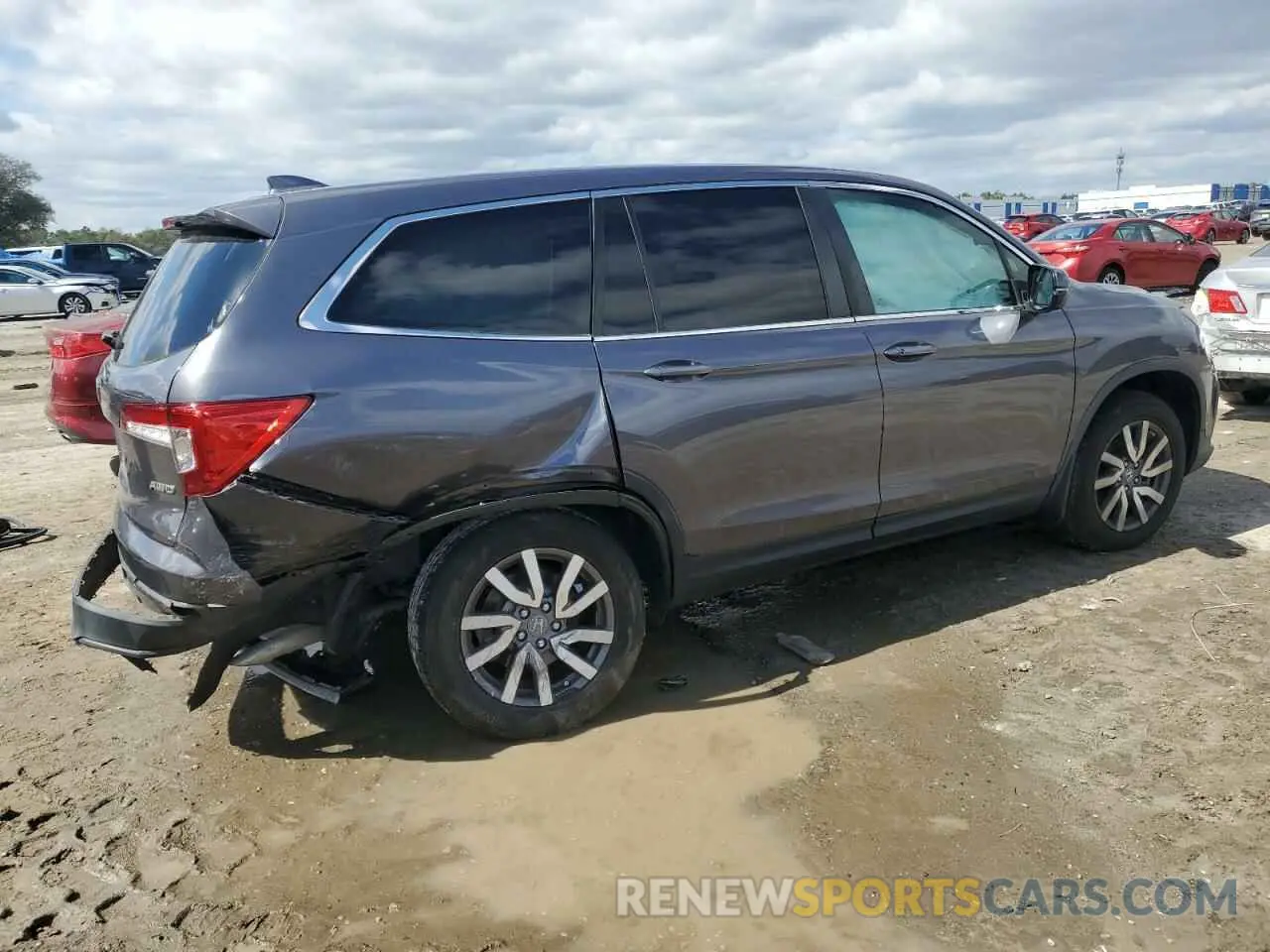 3 Photograph of a damaged car 5FNYF6H58MB052178 HONDA PILOT 2021