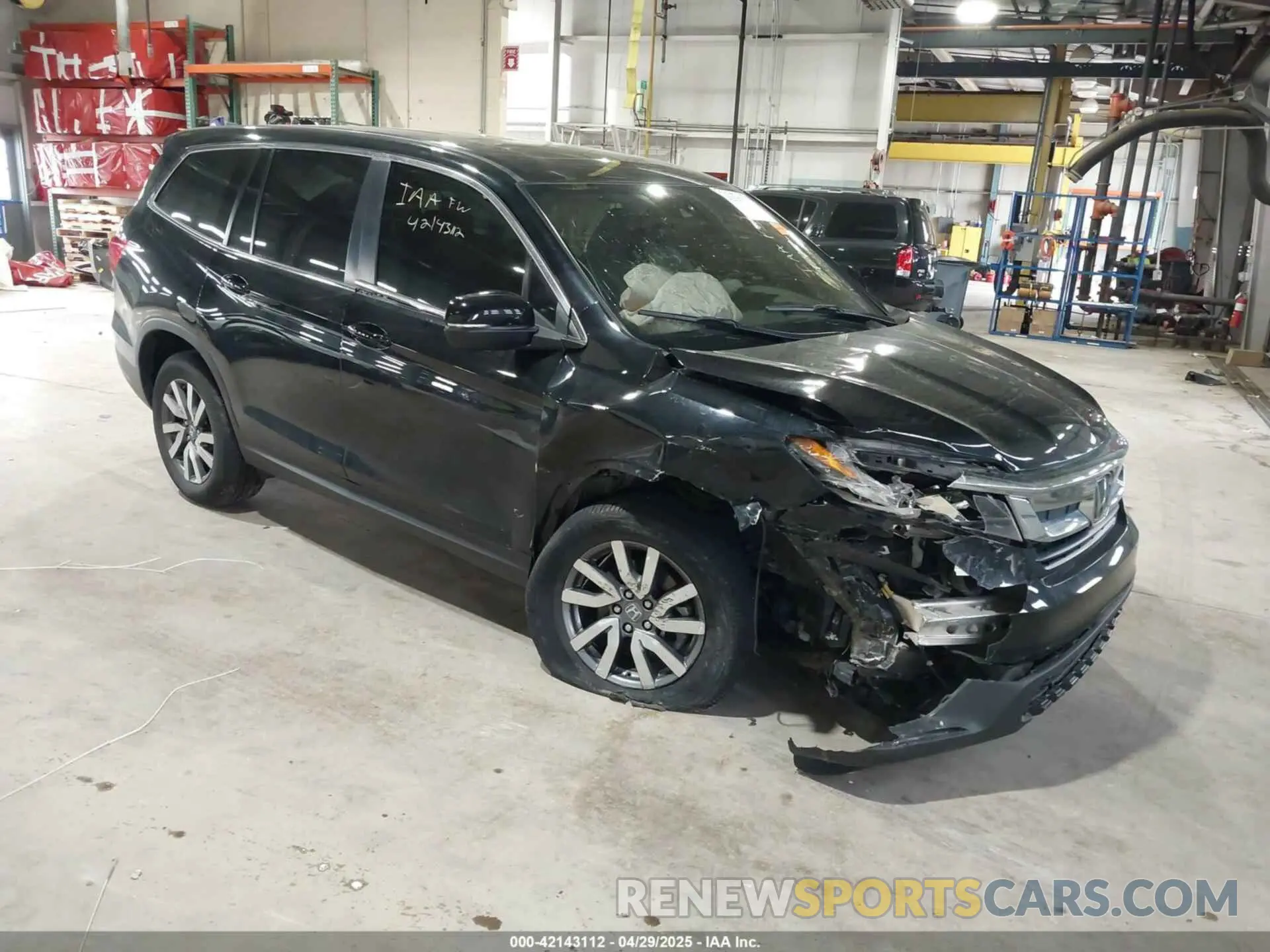 1 Photograph of a damaged car 5FNYF6H58MB092860 HONDA PILOT 2021