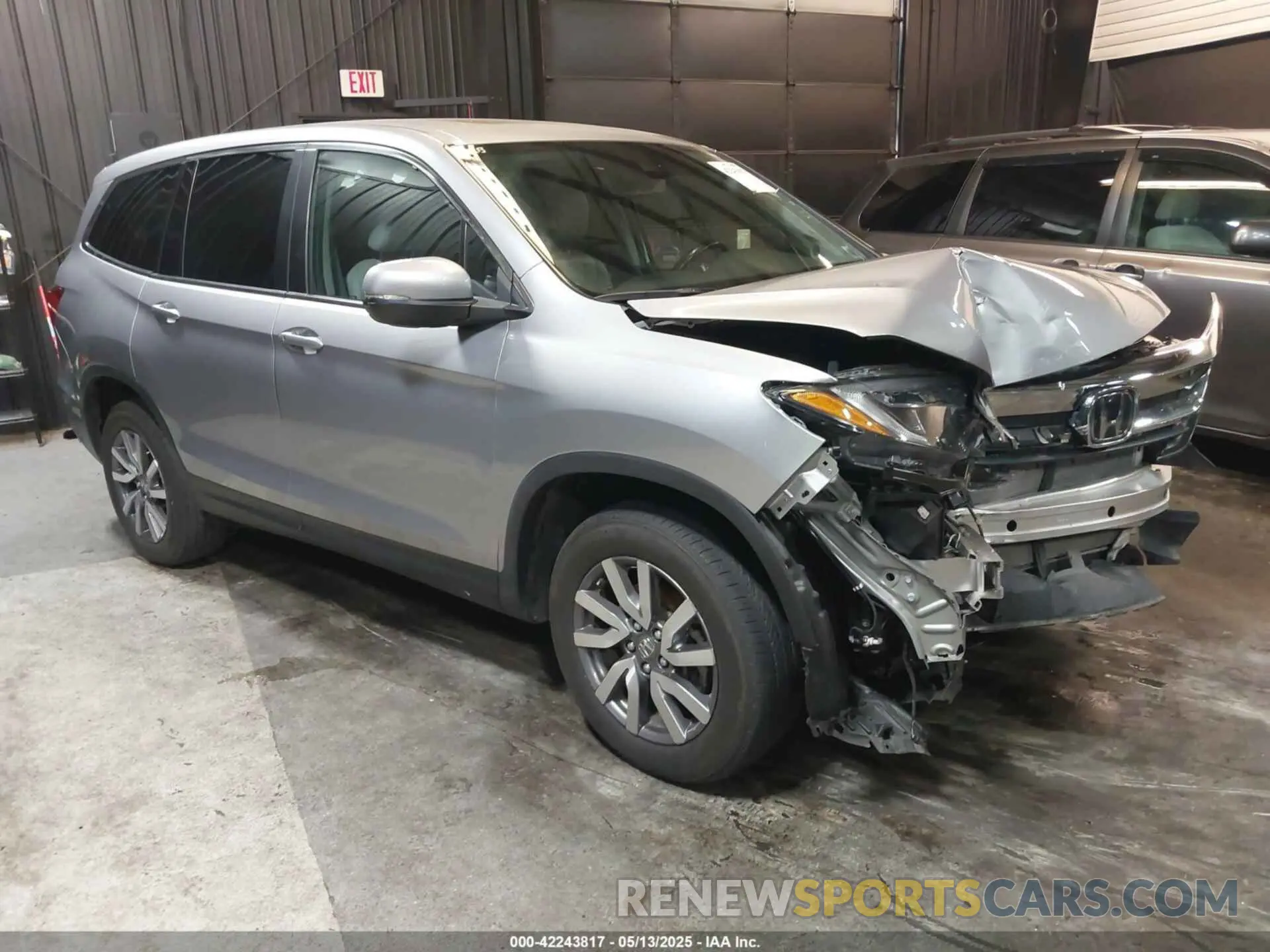 1 Photograph of a damaged car 5FNYF6H59MB047541 HONDA PILOT 2021