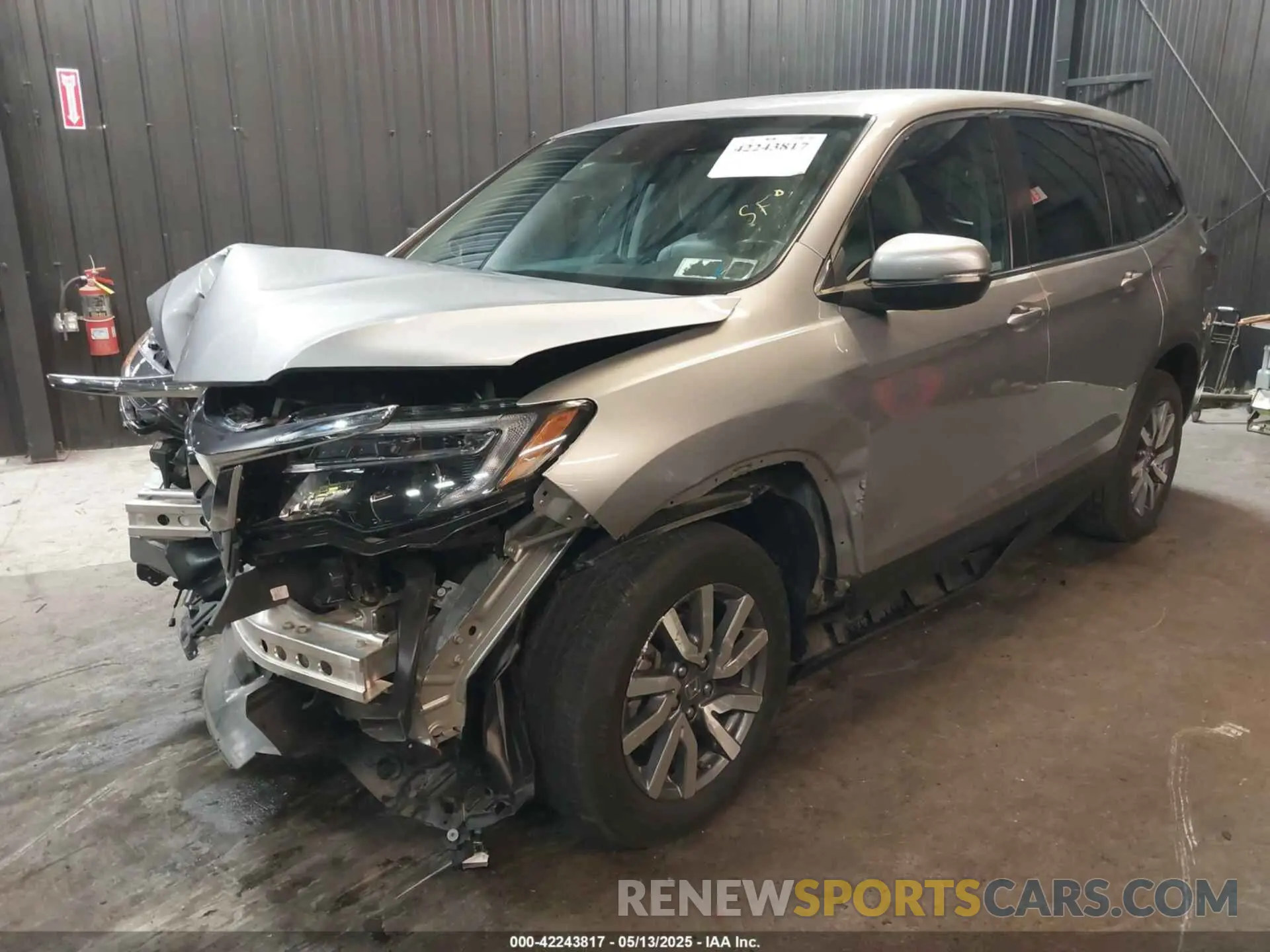 2 Photograph of a damaged car 5FNYF6H59MB047541 HONDA PILOT 2021