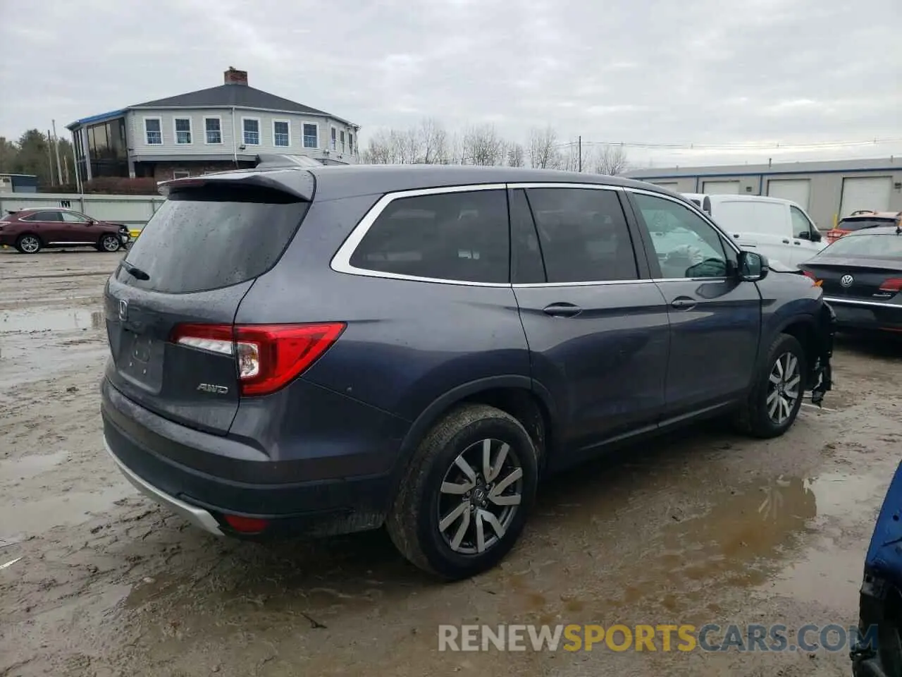 3 Photograph of a damaged car 5FNYF6H59MB087005 HONDA PILOT 2021