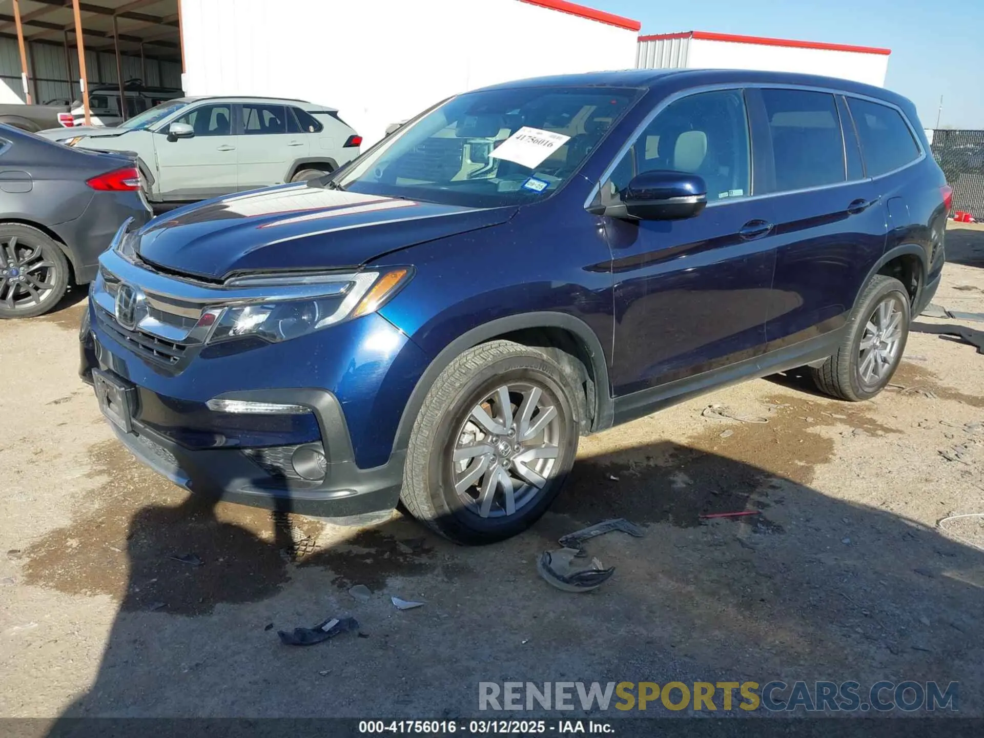 2 Photograph of a damaged car 5FNYF6H5XMB019411 HONDA PILOT 2021