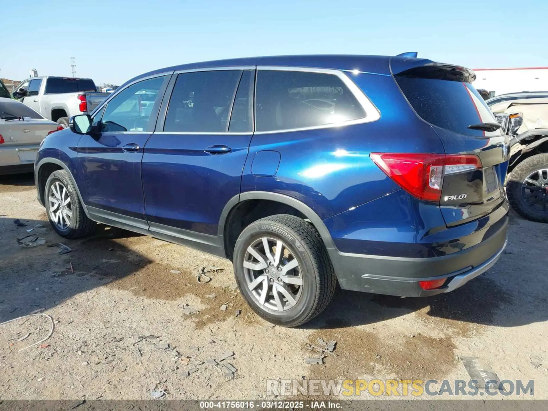 3 Photograph of a damaged car 5FNYF6H5XMB019411 HONDA PILOT 2021