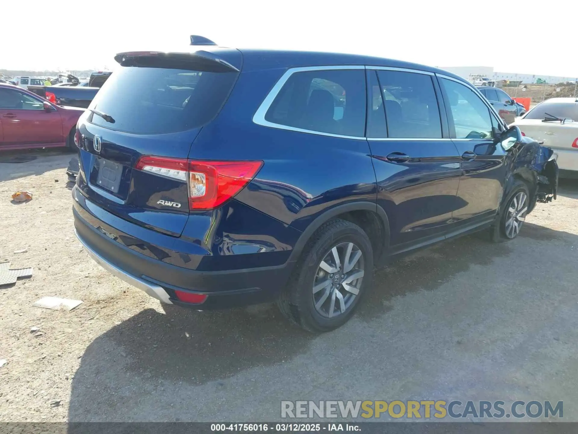 4 Photograph of a damaged car 5FNYF6H5XMB019411 HONDA PILOT 2021