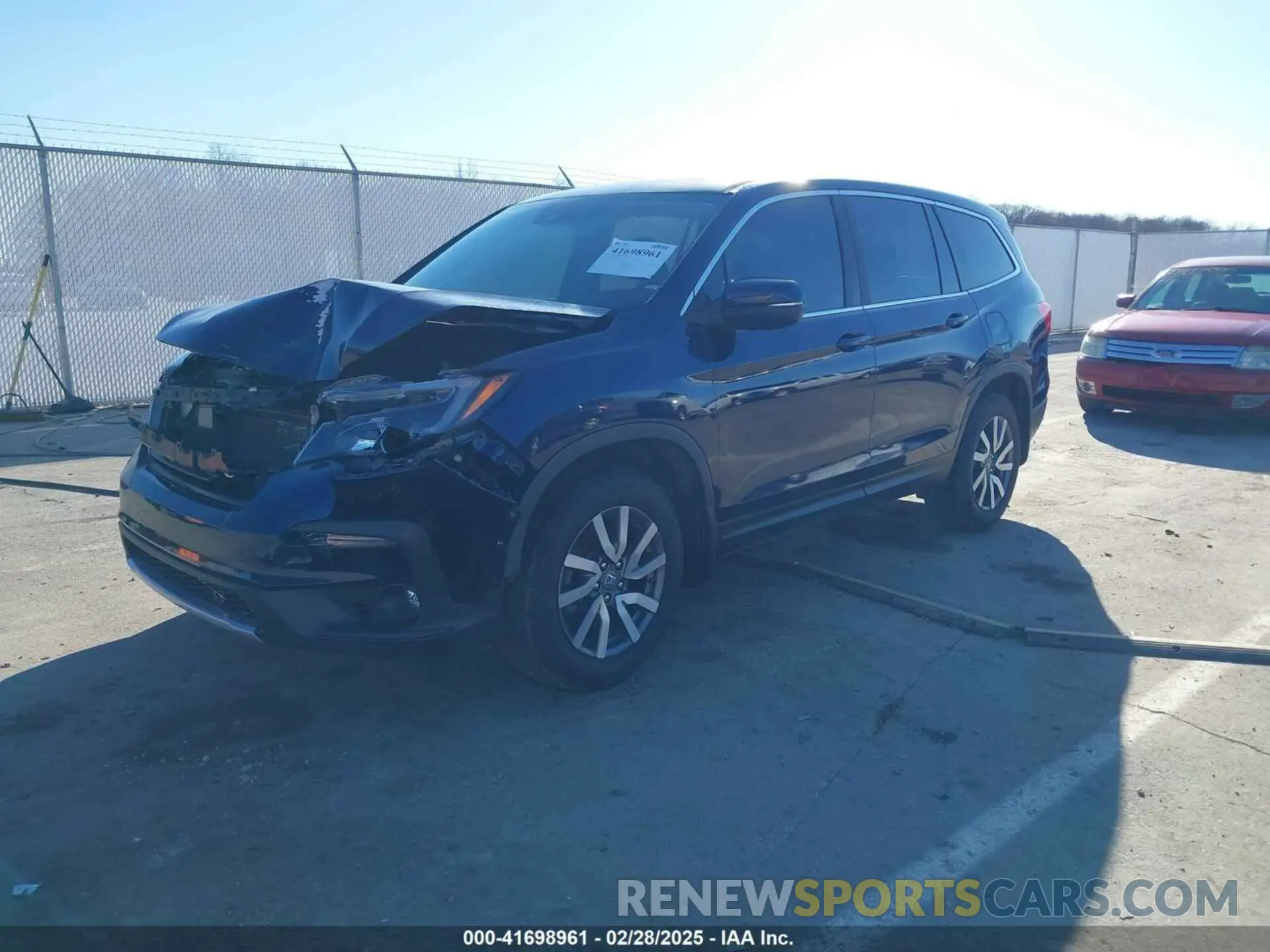2 Photograph of a damaged car 5FNYF6H5XMB019425 HONDA PILOT 2021
