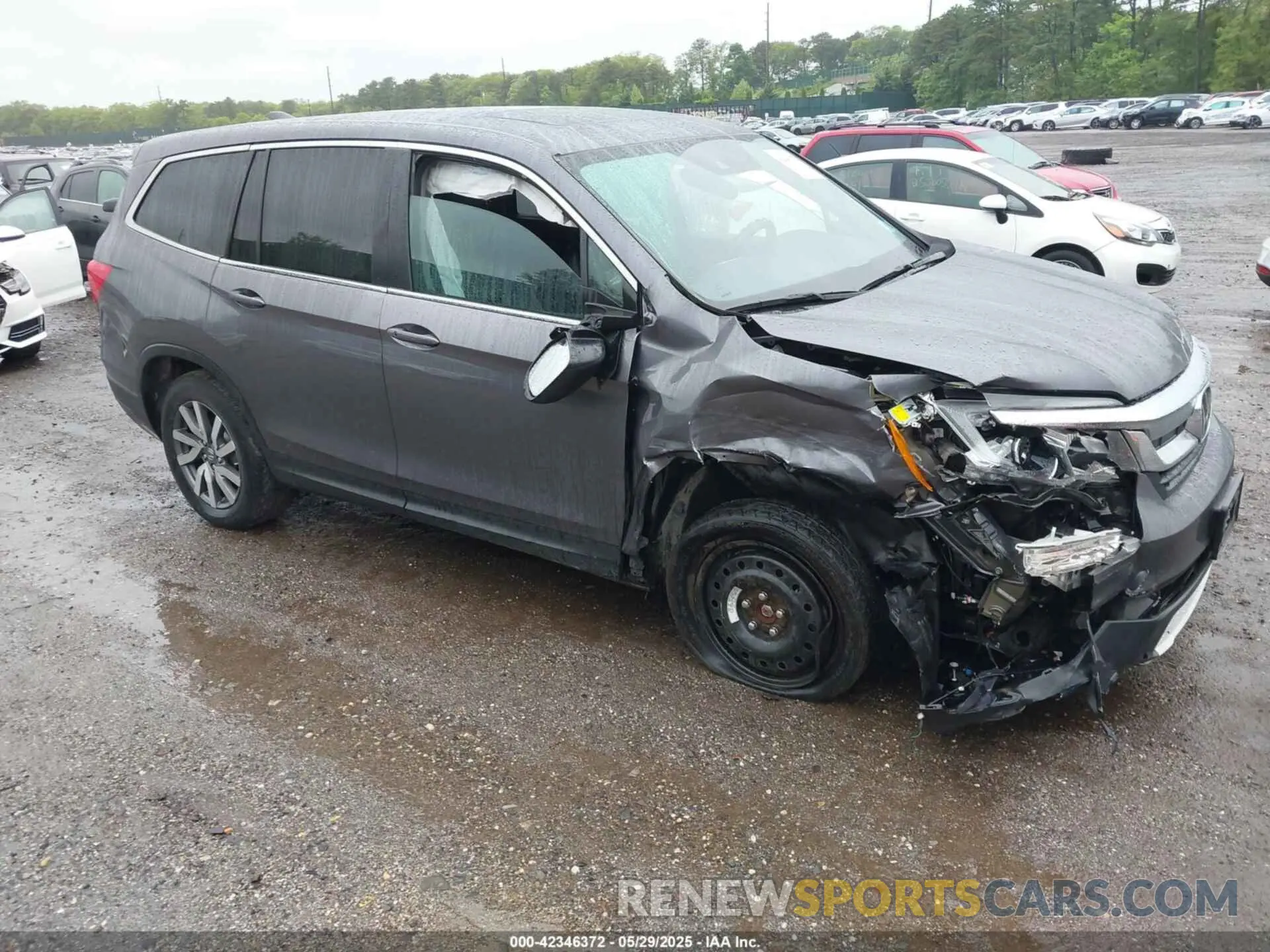 1 Photograph of a damaged car 5FNYF6H5XMB048102 HONDA PILOT 2021