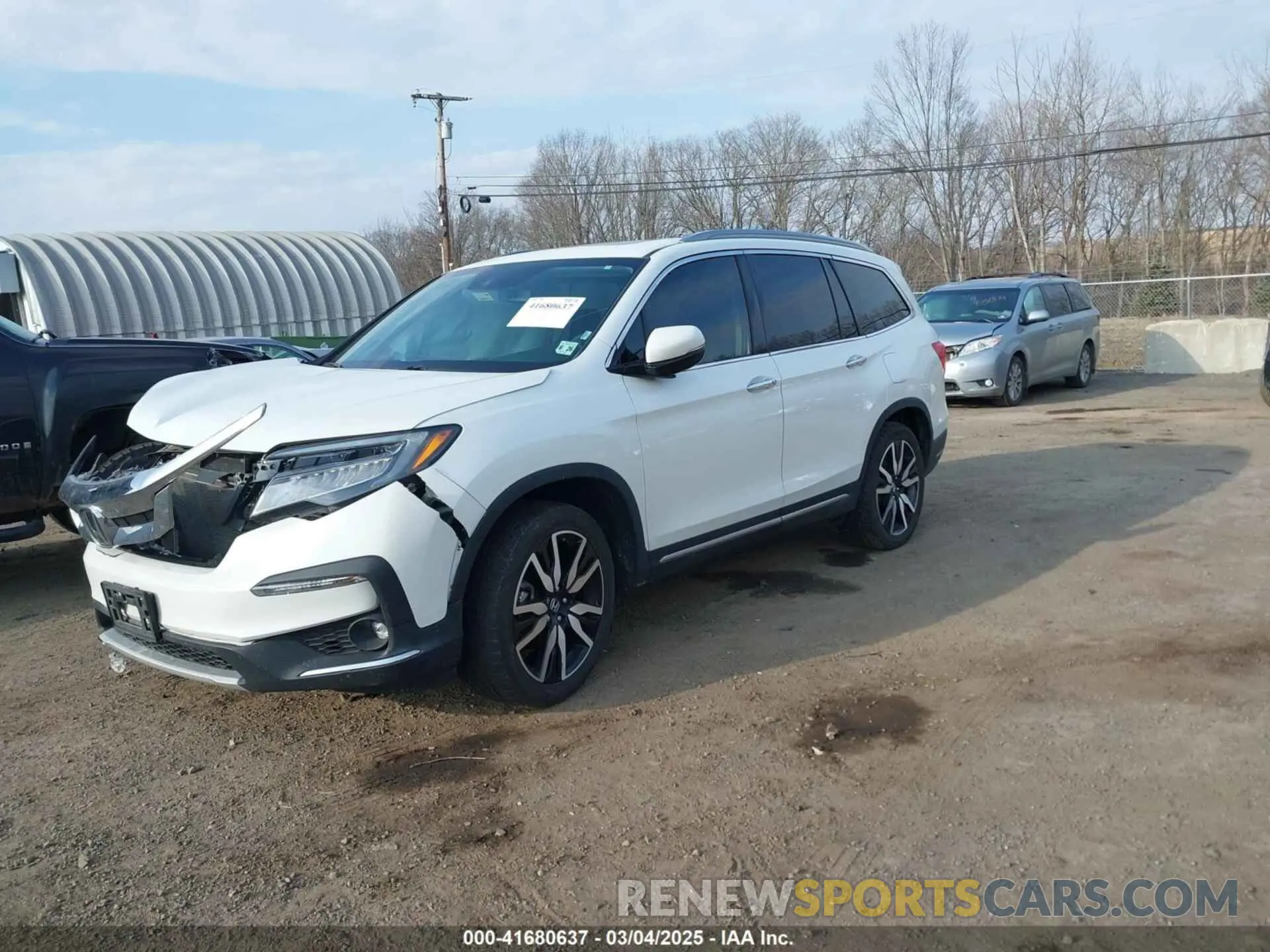 2 Photograph of a damaged car 5FNYF6H60MB037909 HONDA PILOT 2021