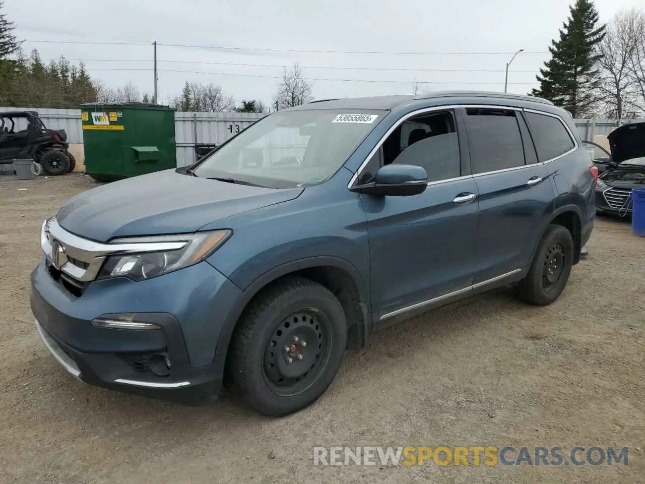 1 Photograph of a damaged car 5FNYF6H62MB504571 HONDA PILOT 2021