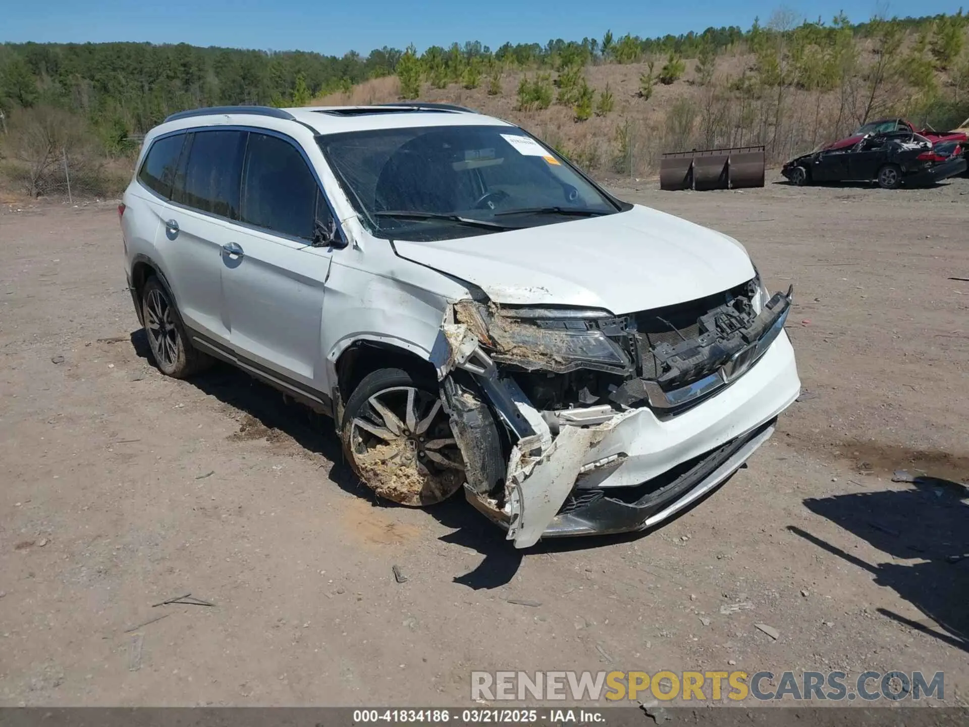 1 Photograph of a damaged car 5FNYF6H64MB074946 HONDA PILOT 2021