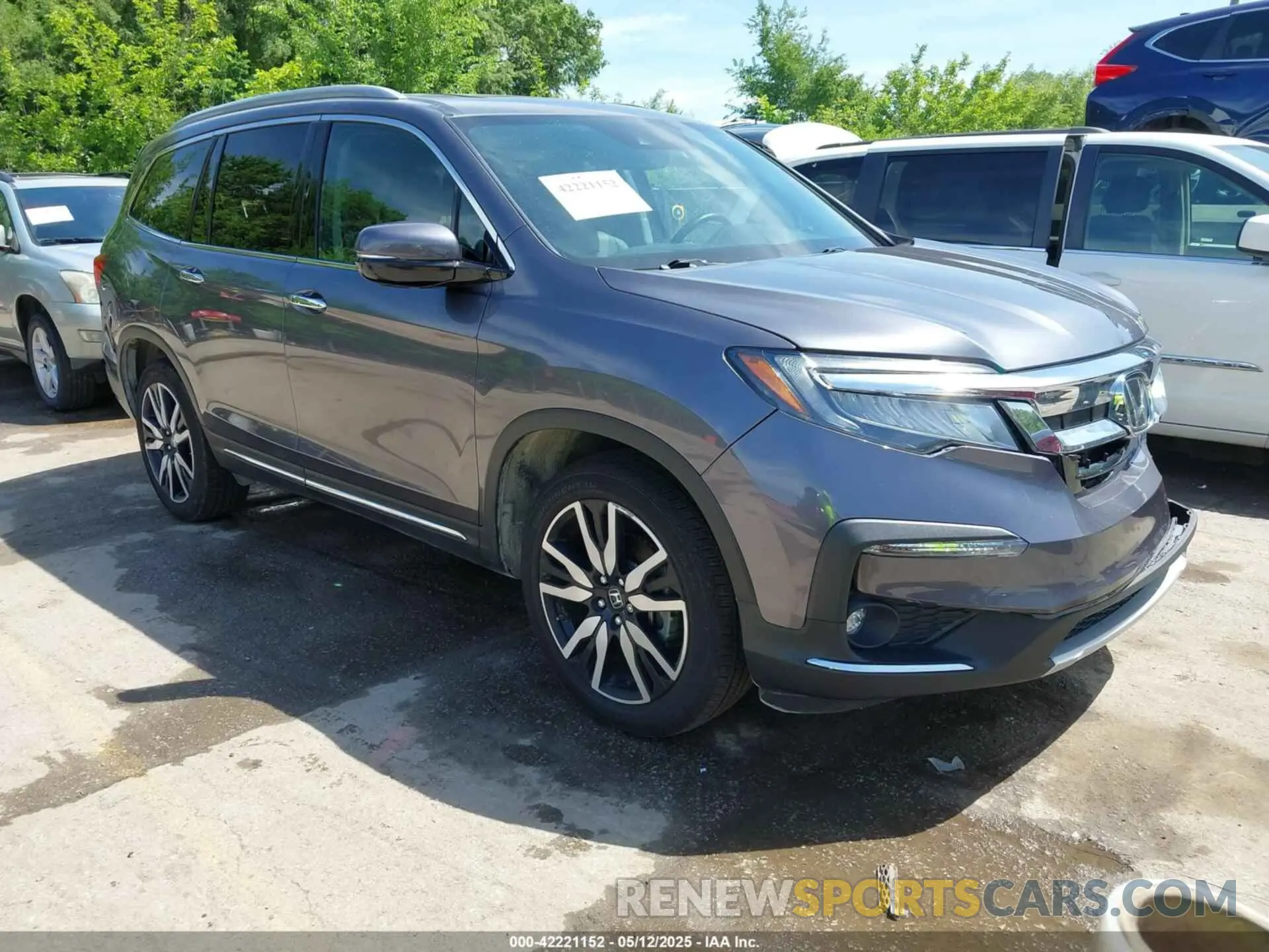 1 Photograph of a damaged car 5FNYF6H66MB081767 HONDA PILOT 2021