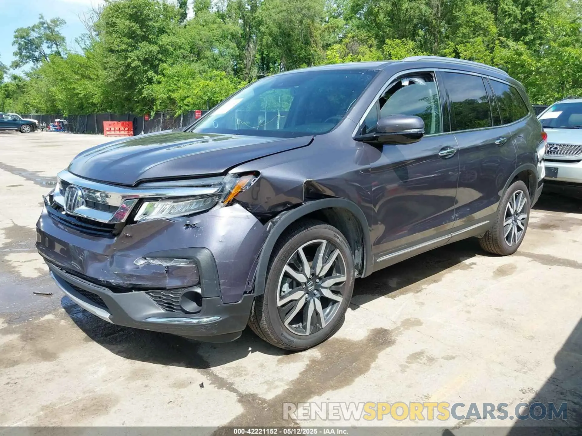 2 Photograph of a damaged car 5FNYF6H66MB081767 HONDA PILOT 2021