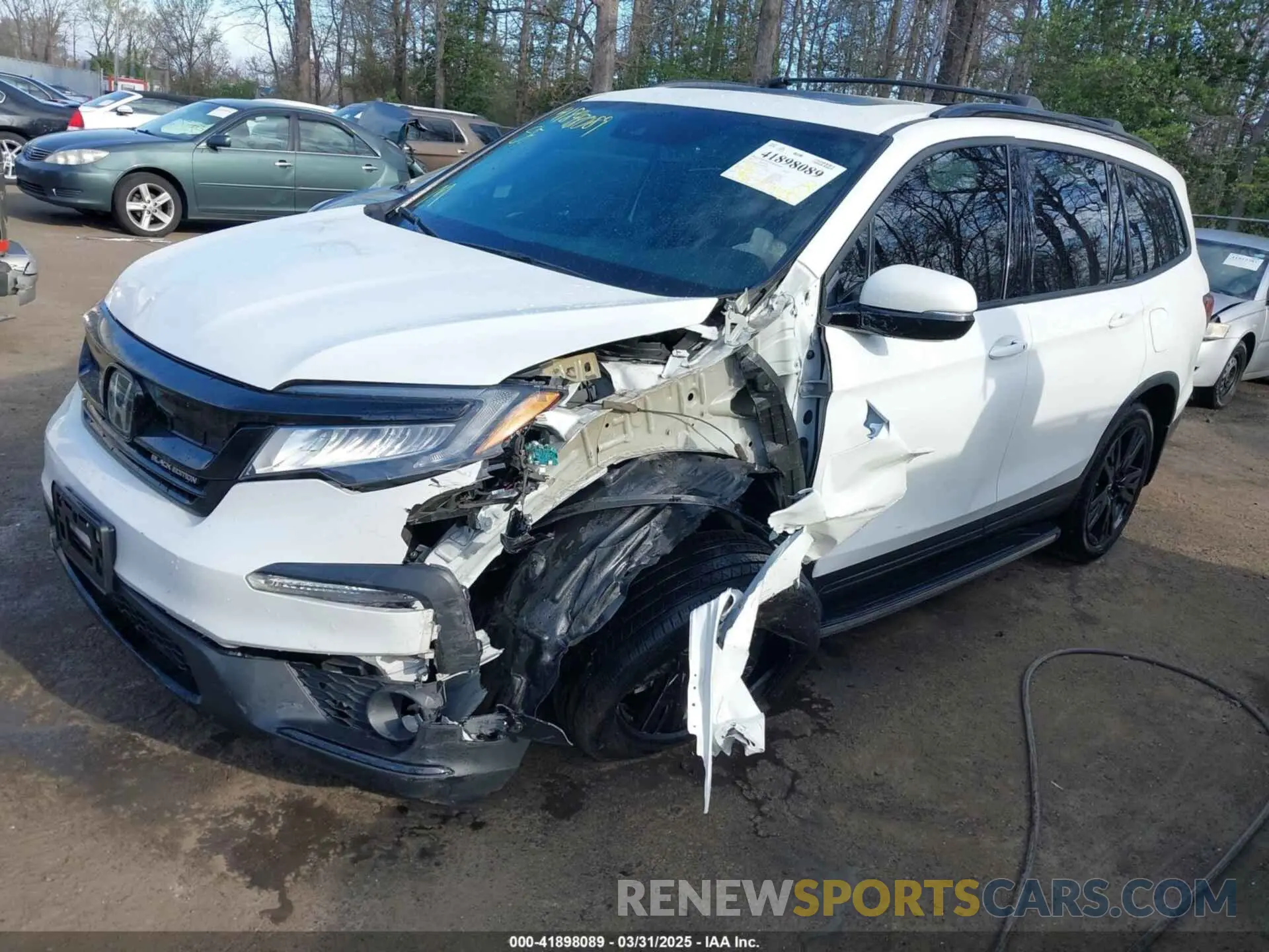 2 Photograph of a damaged car 5FNYF6H71MB030752 HONDA PILOT 2021