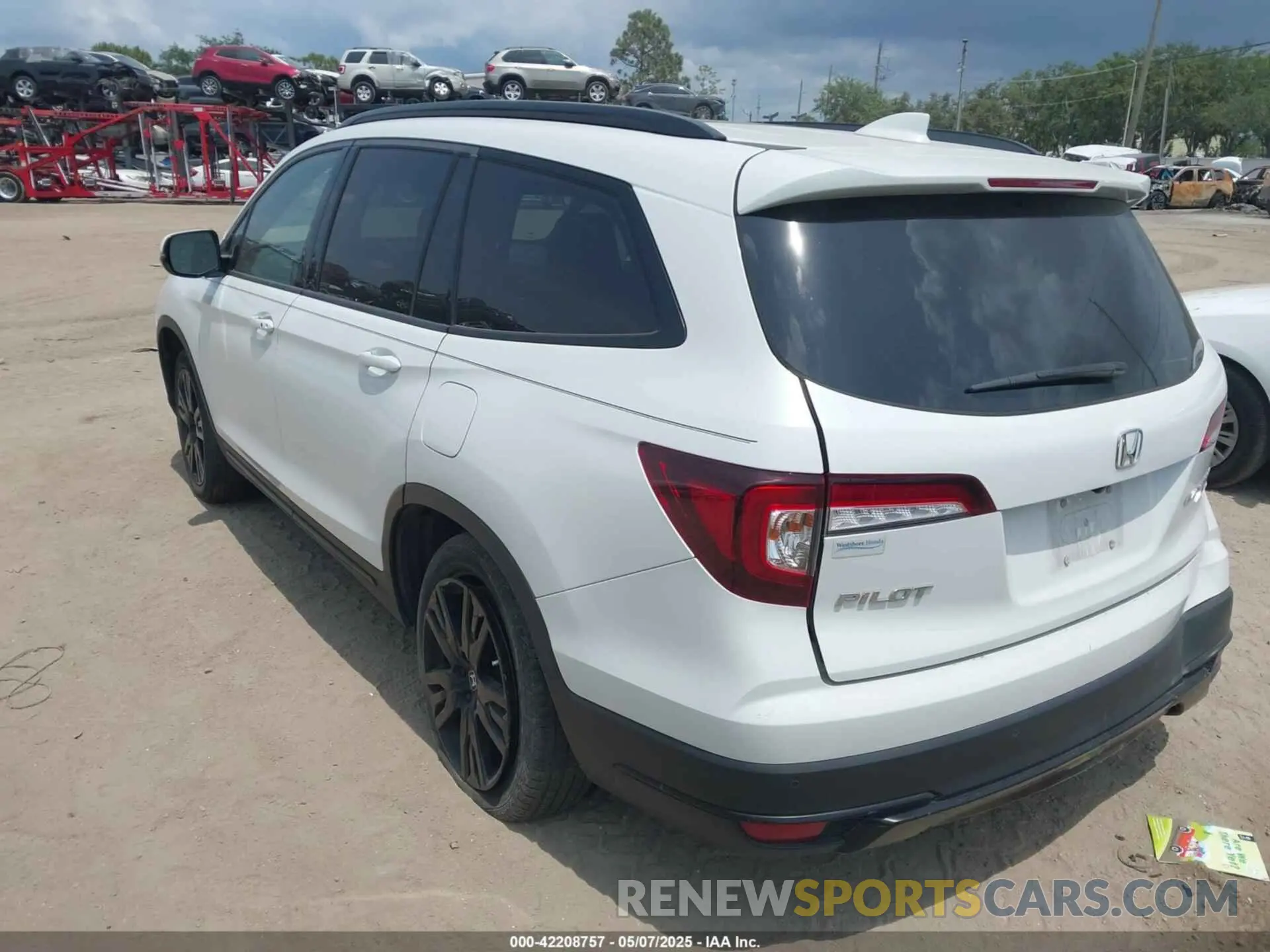 3 Photograph of a damaged car 5FNYF6H71MB036843 HONDA PILOT 2021