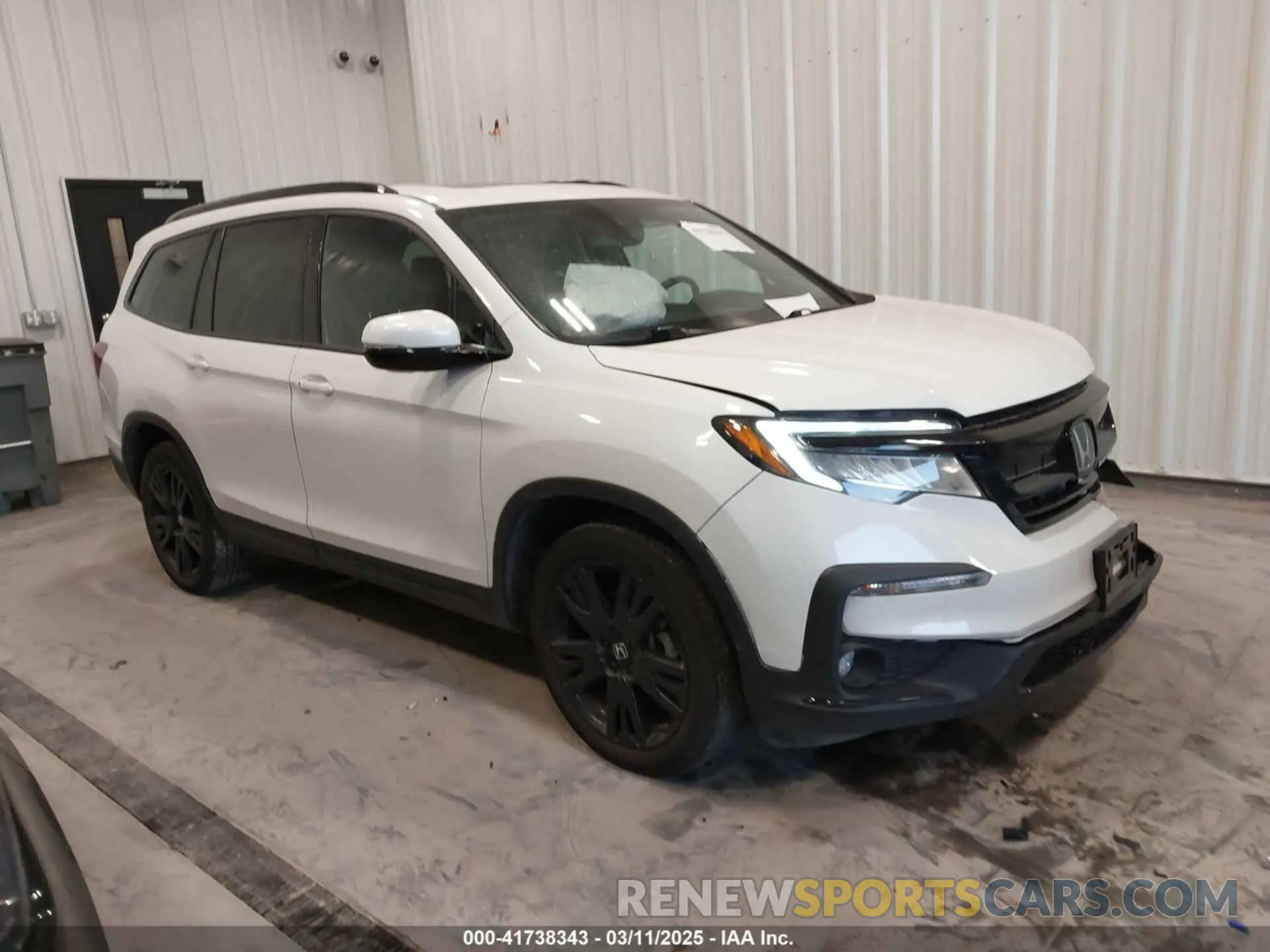 1 Photograph of a damaged car 5FNYF6H71MB056610 HONDA PILOT 2021