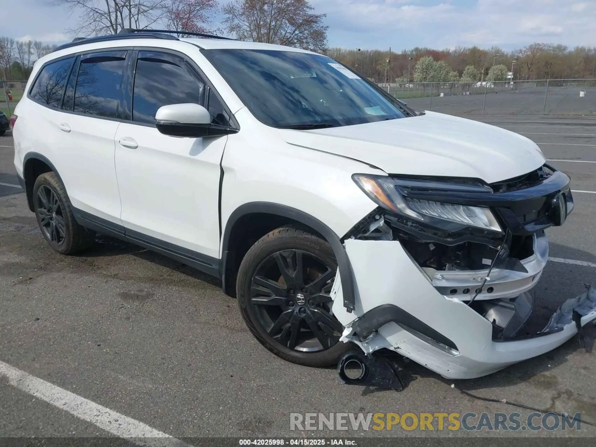 1 Photograph of a damaged car 5FNYF6H72MB067664 HONDA PILOT 2021