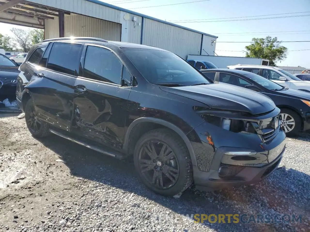 4 Photograph of a damaged car 5FNYF6H75MB065519 HONDA PILOT 2021