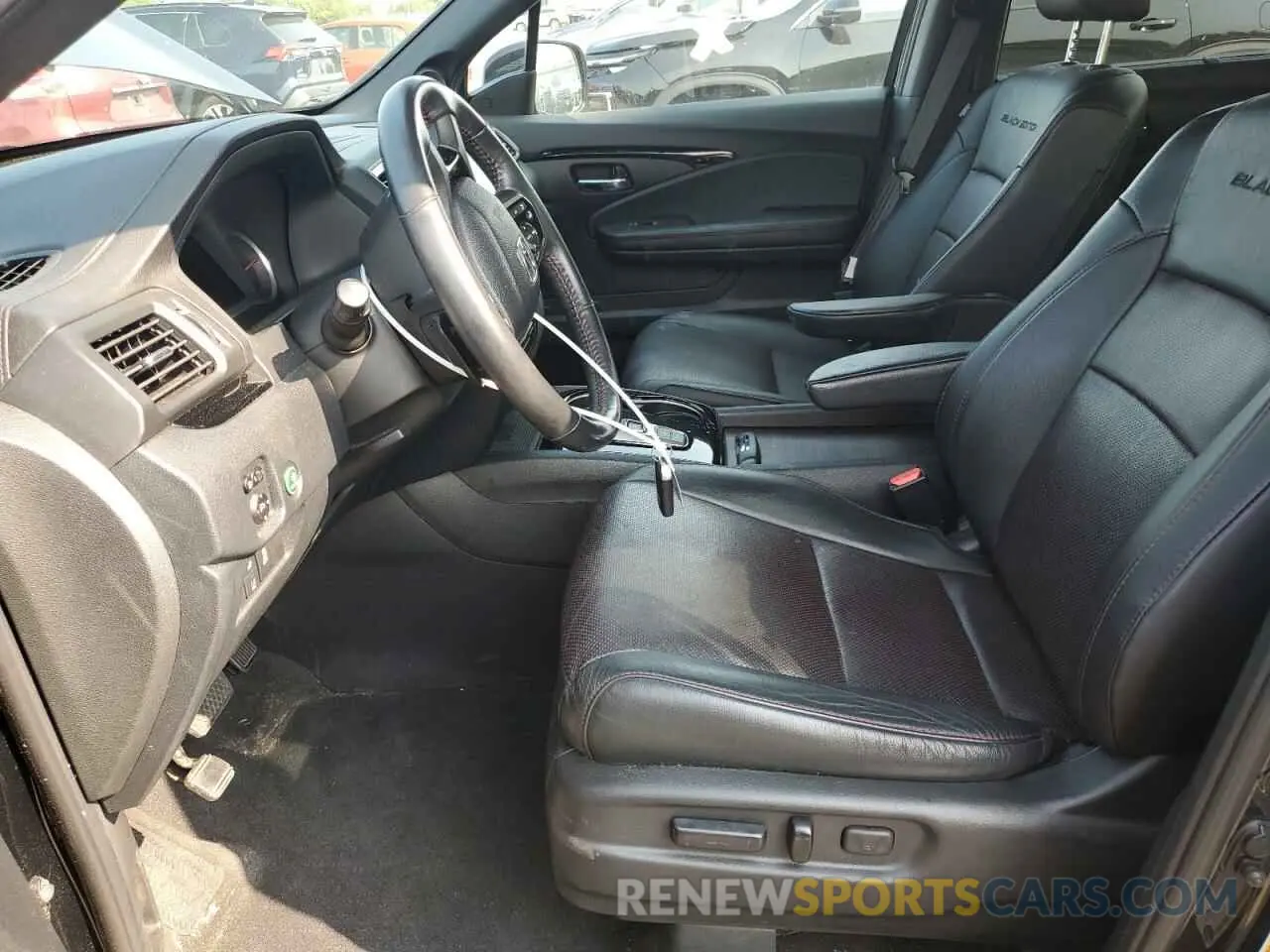 7 Photograph of a damaged car 5FNYF6H76MB002249 HONDA PILOT 2021