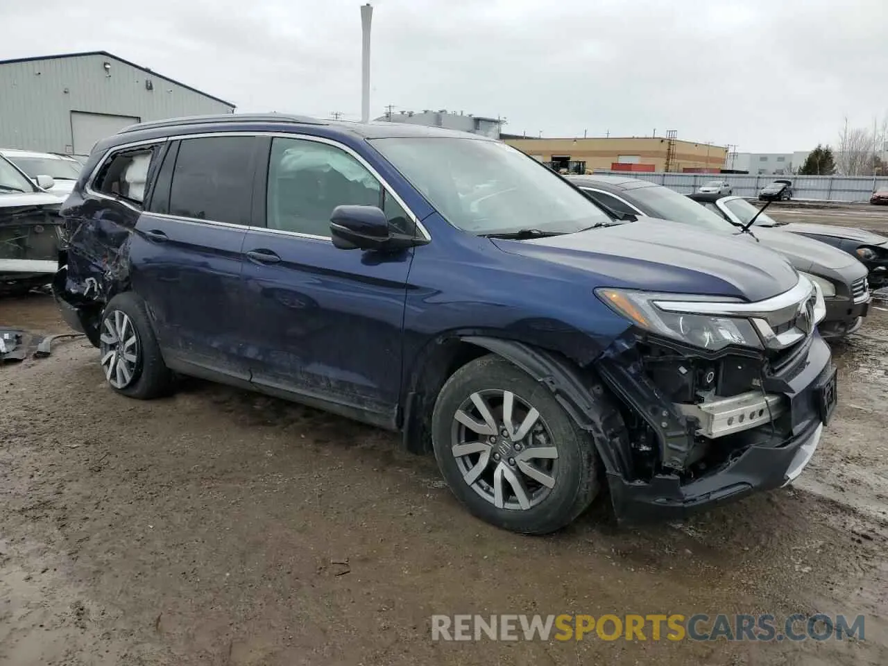 4 Photograph of a damaged car 5FNYF6H79MB504740 HONDA PILOT 2021