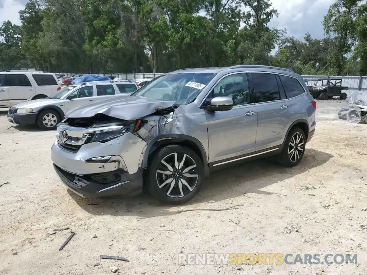 1 Photograph of a damaged car 5FNYF6H90MB079698 HONDA PILOT 2021