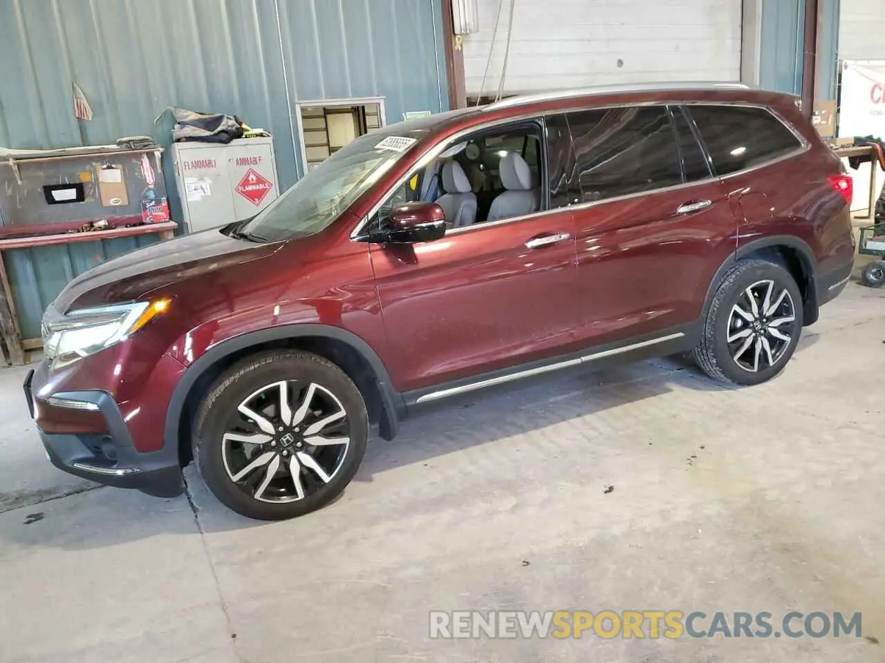 1 Photograph of a damaged car 5FNYF6H91MB002628 HONDA PILOT 2021