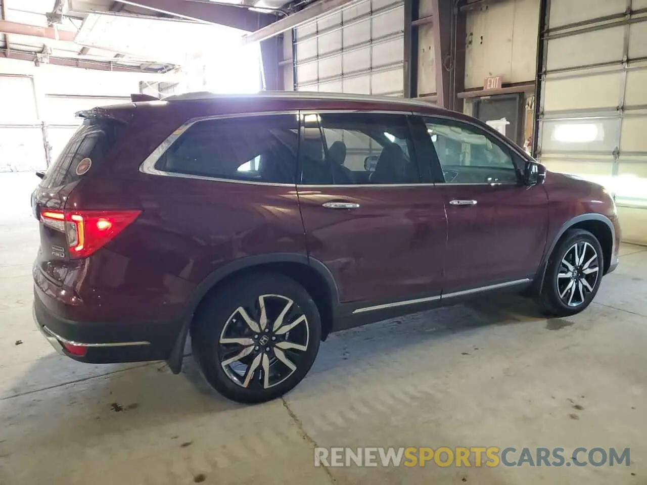 3 Photograph of a damaged car 5FNYF6H91MB002628 HONDA PILOT 2021