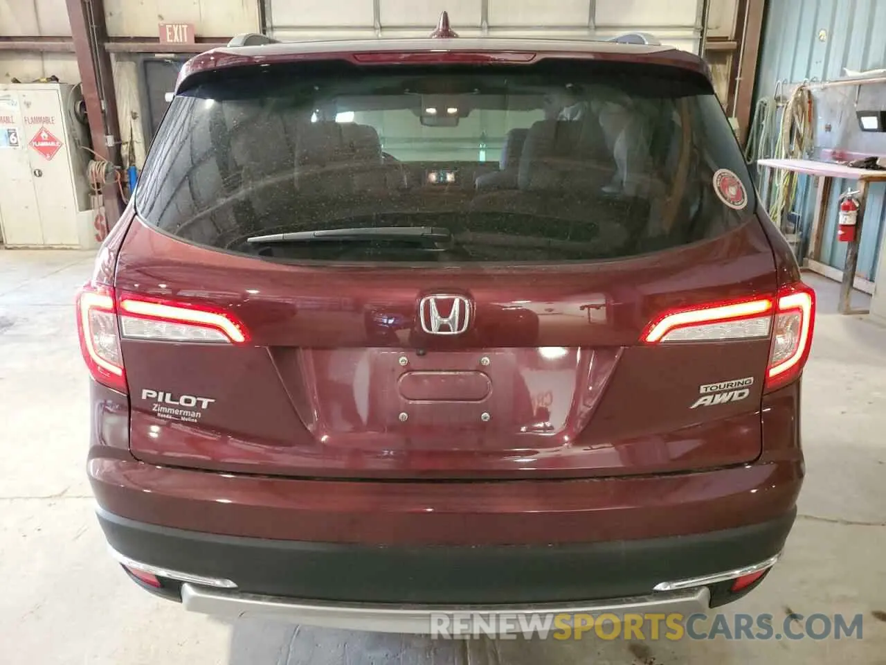 6 Photograph of a damaged car 5FNYF6H91MB002628 HONDA PILOT 2021
