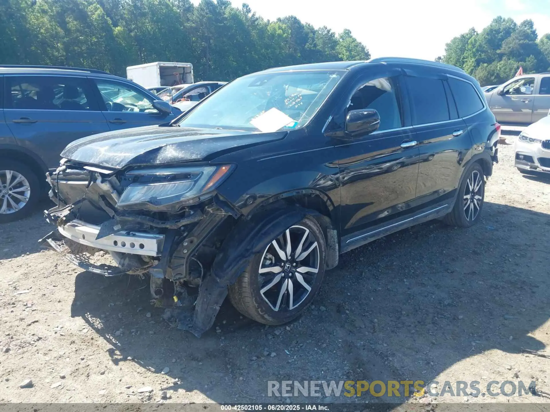 2 Photograph of a damaged car 5FNYF6H91MB003469 HONDA PILOT 2021