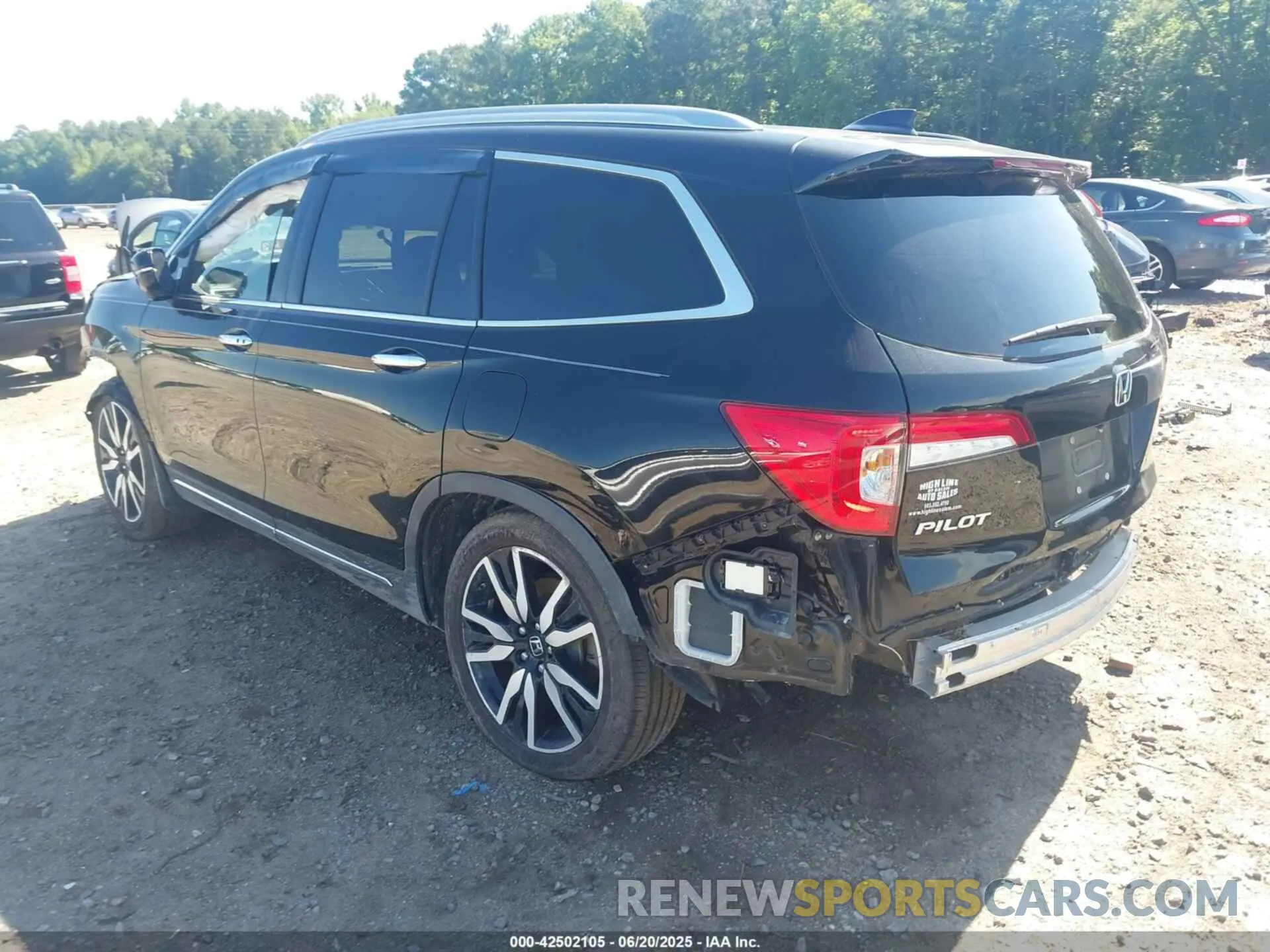 3 Photograph of a damaged car 5FNYF6H91MB003469 HONDA PILOT 2021