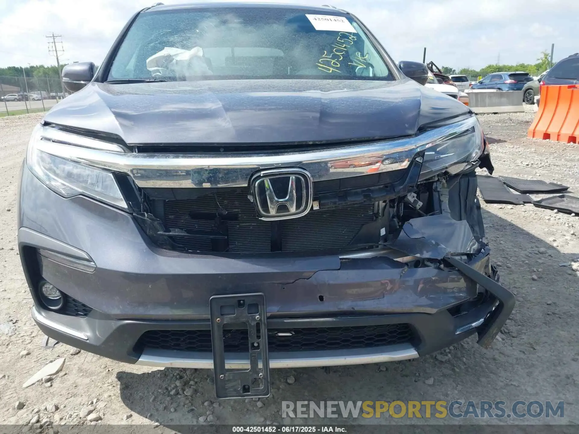 12 Photograph of a damaged car 5FNYF6H95MB075033 HONDA PILOT 2021