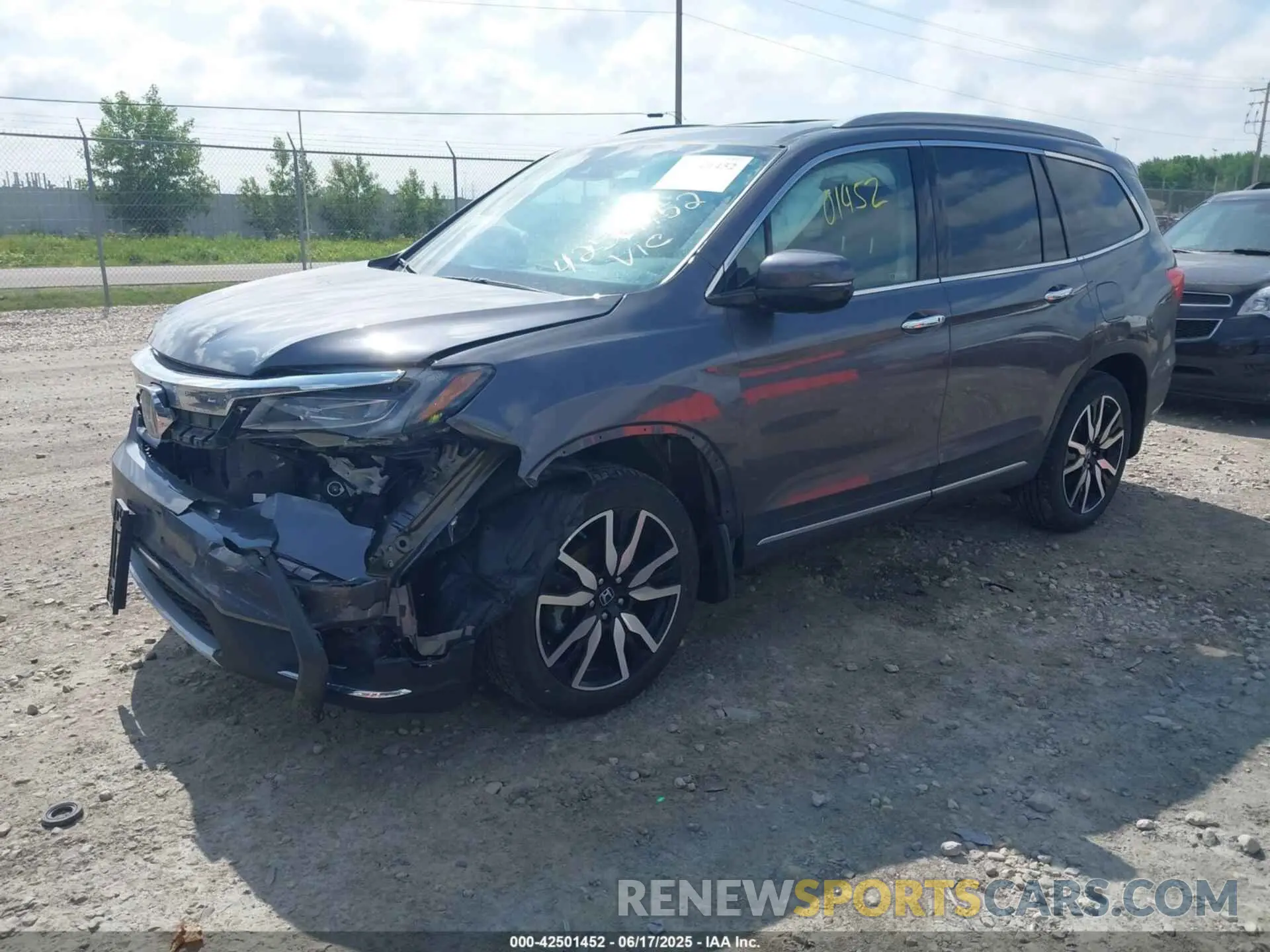 2 Photograph of a damaged car 5FNYF6H95MB075033 HONDA PILOT 2021