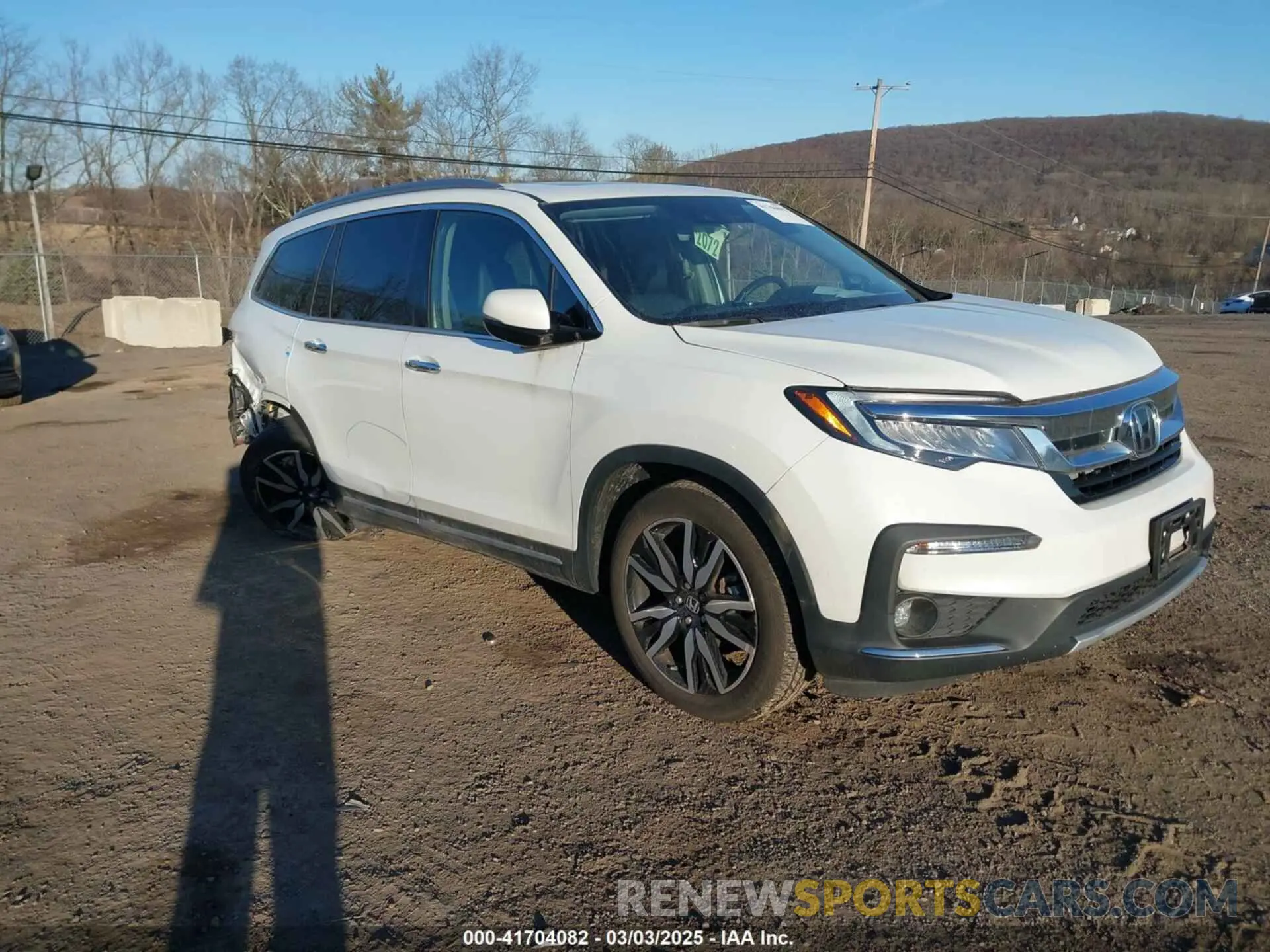 1 Photograph of a damaged car 5FNYF6H96MB038539 HONDA PILOT 2021