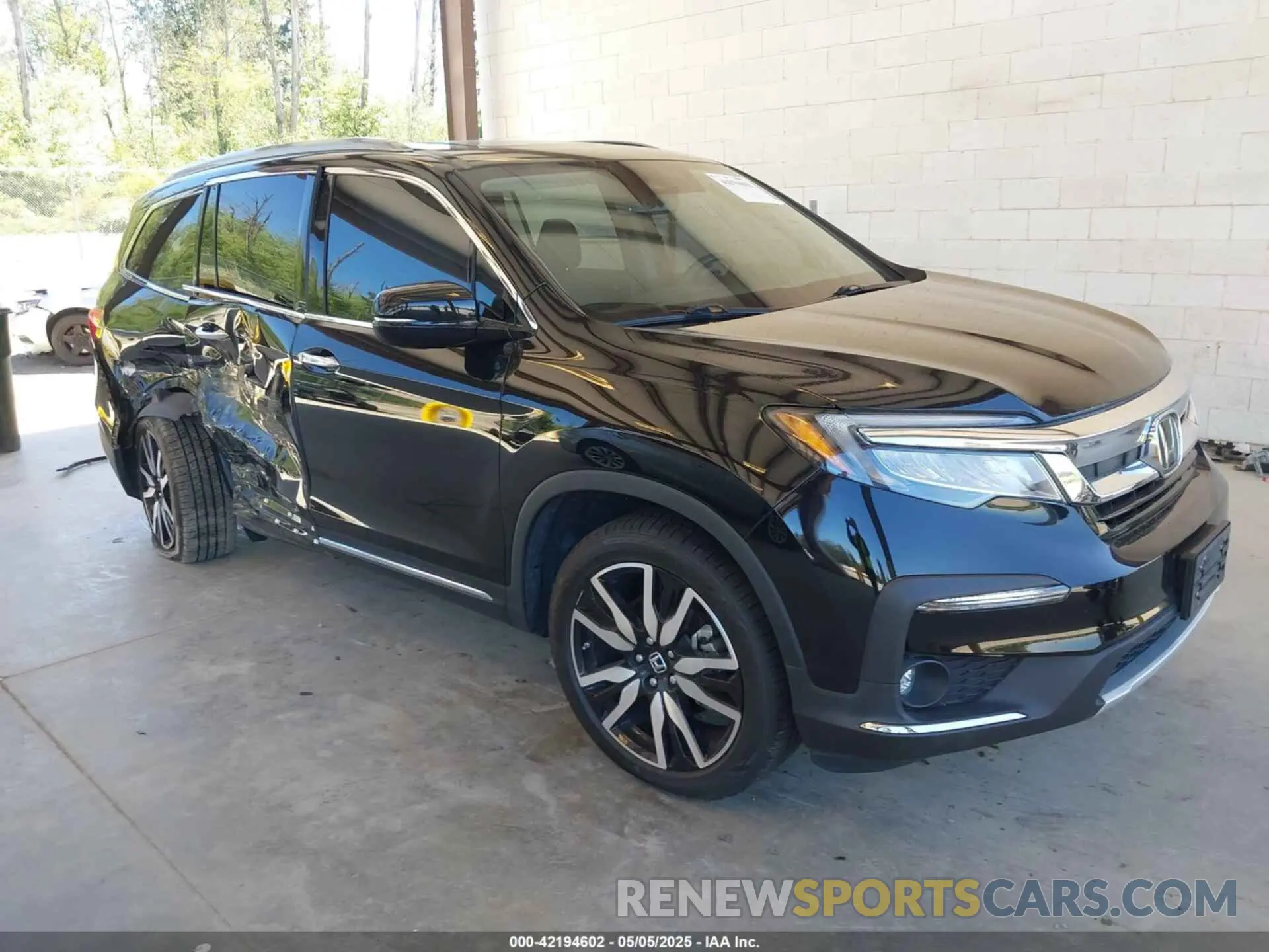 1 Photograph of a damaged car 5FNYF6H99MB049728 HONDA PILOT 2021